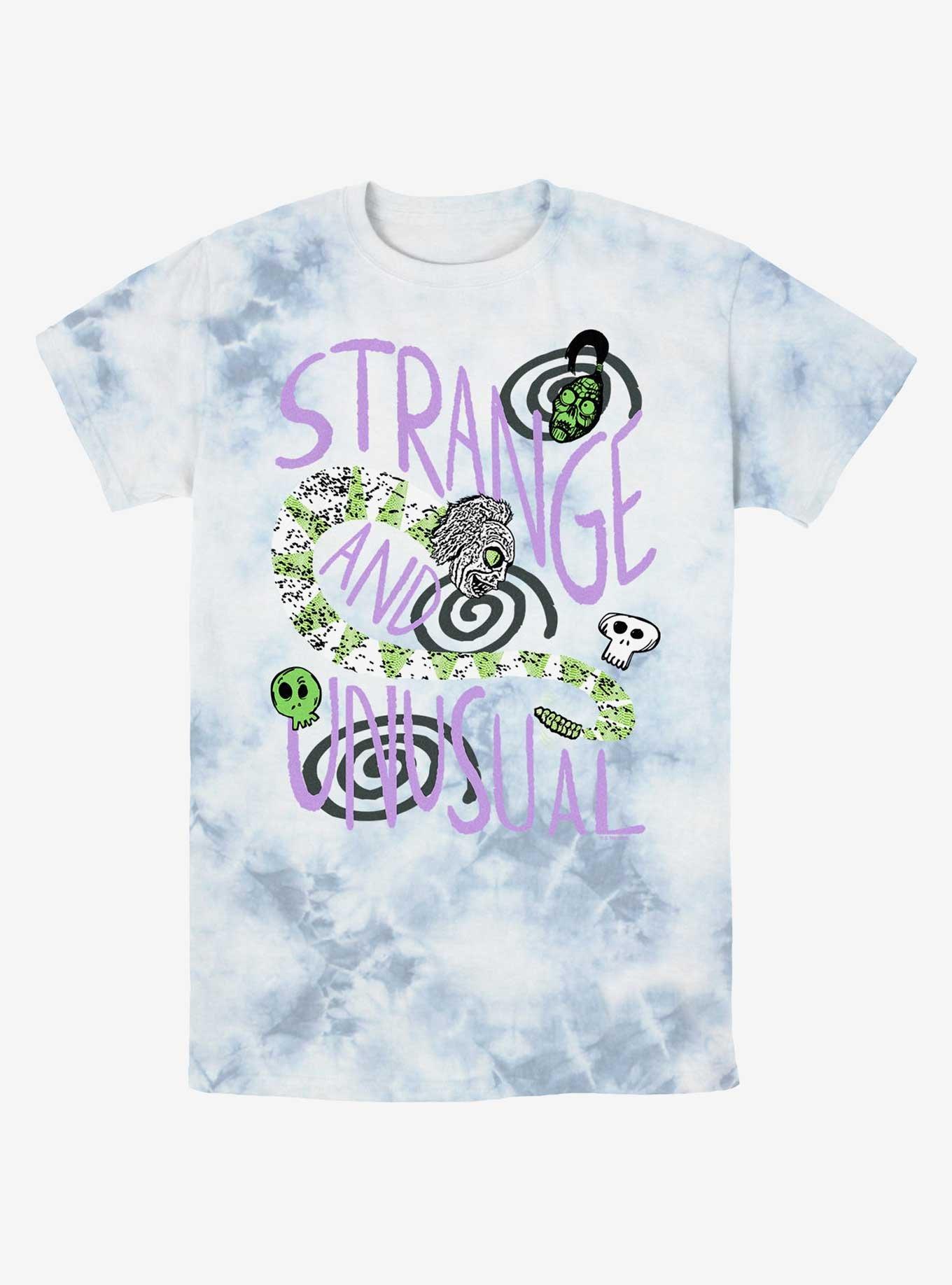 Beetlejuice Strange And Unusual Tie-Dye T-Shirt, WHITEBLUE, hi-res