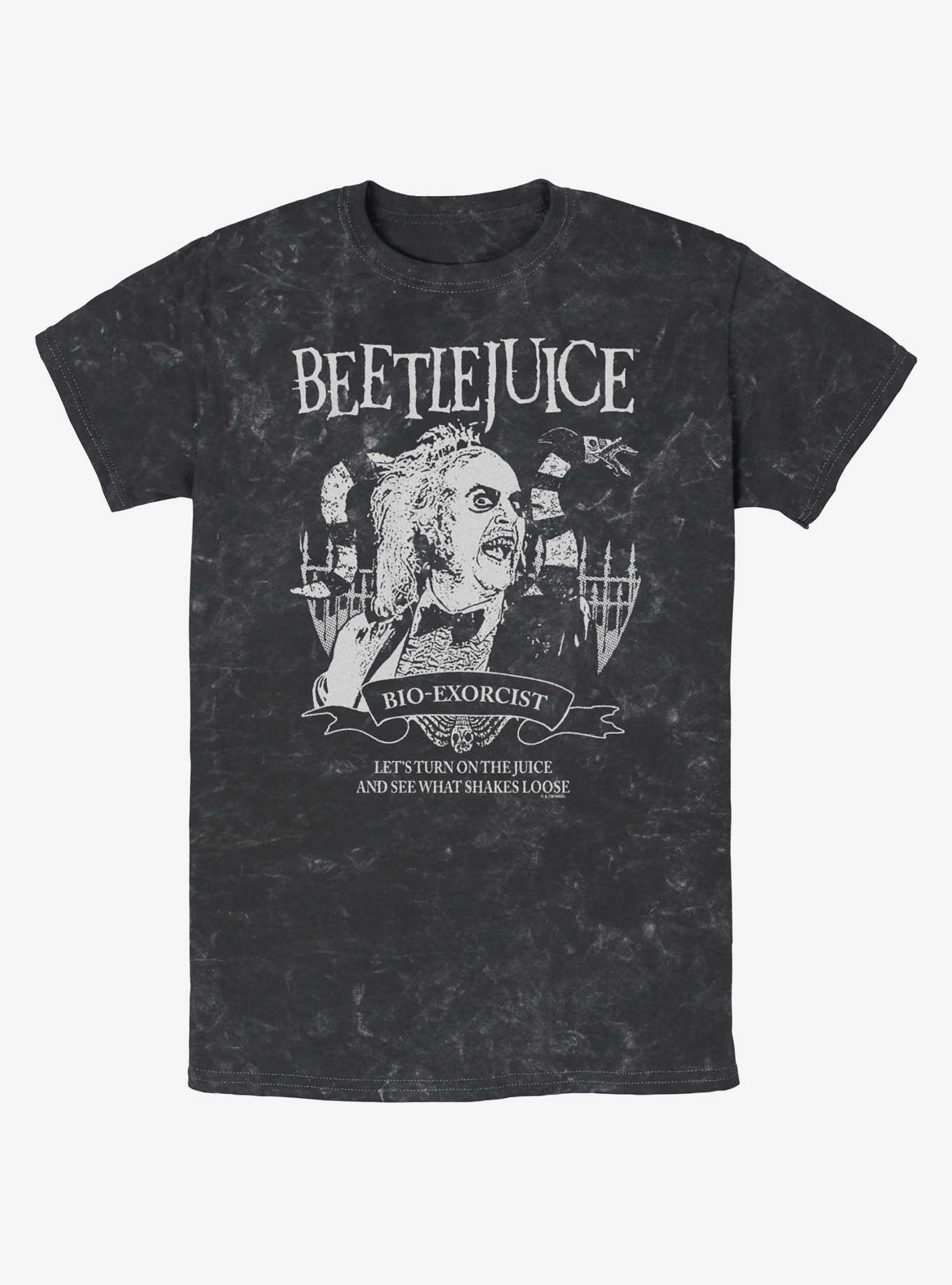 Beetlejuice Bio-Exorcist Mineral Wash T-Shirt, BLACK, hi-res