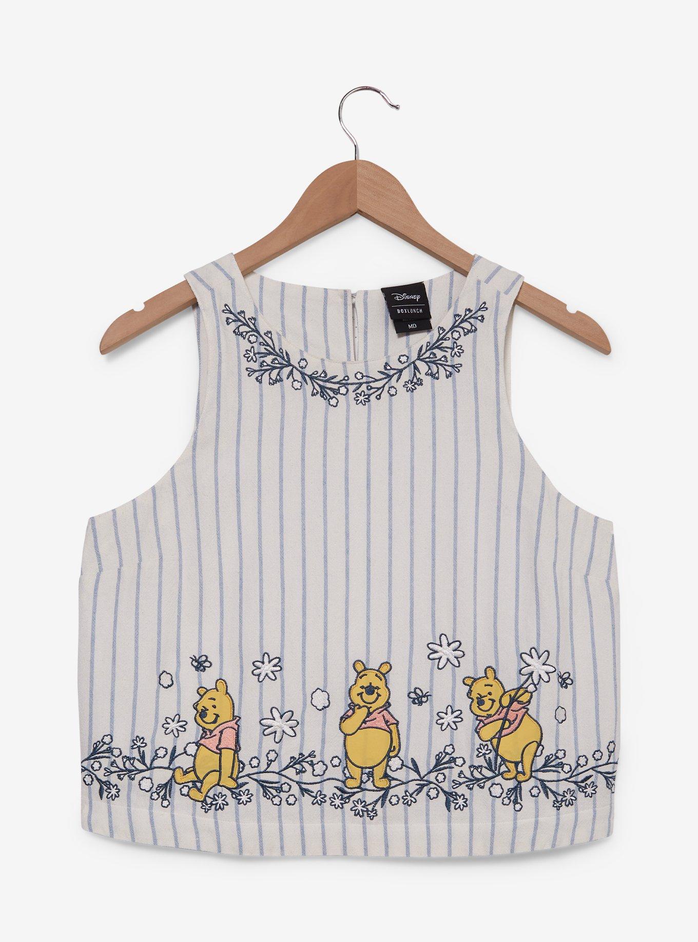 Disney Winnie the Pooh Floral Stripe Tank Top Plus Size, , hi-res