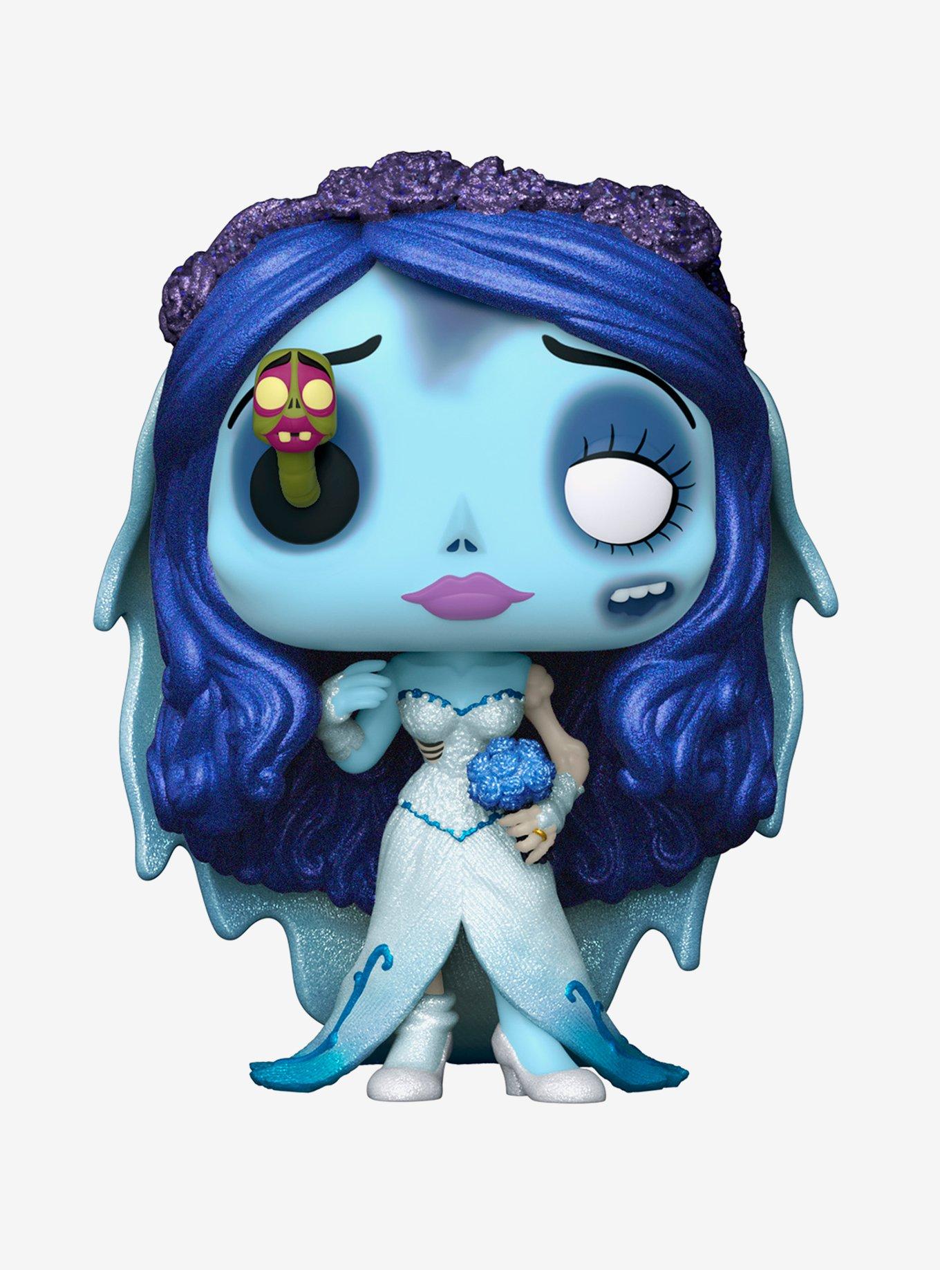 Funko Corpse Bride Diamond Collection Pop! Movies Emily With Worm Vinyl Figure Hot Topic Exclusive, , hi-res