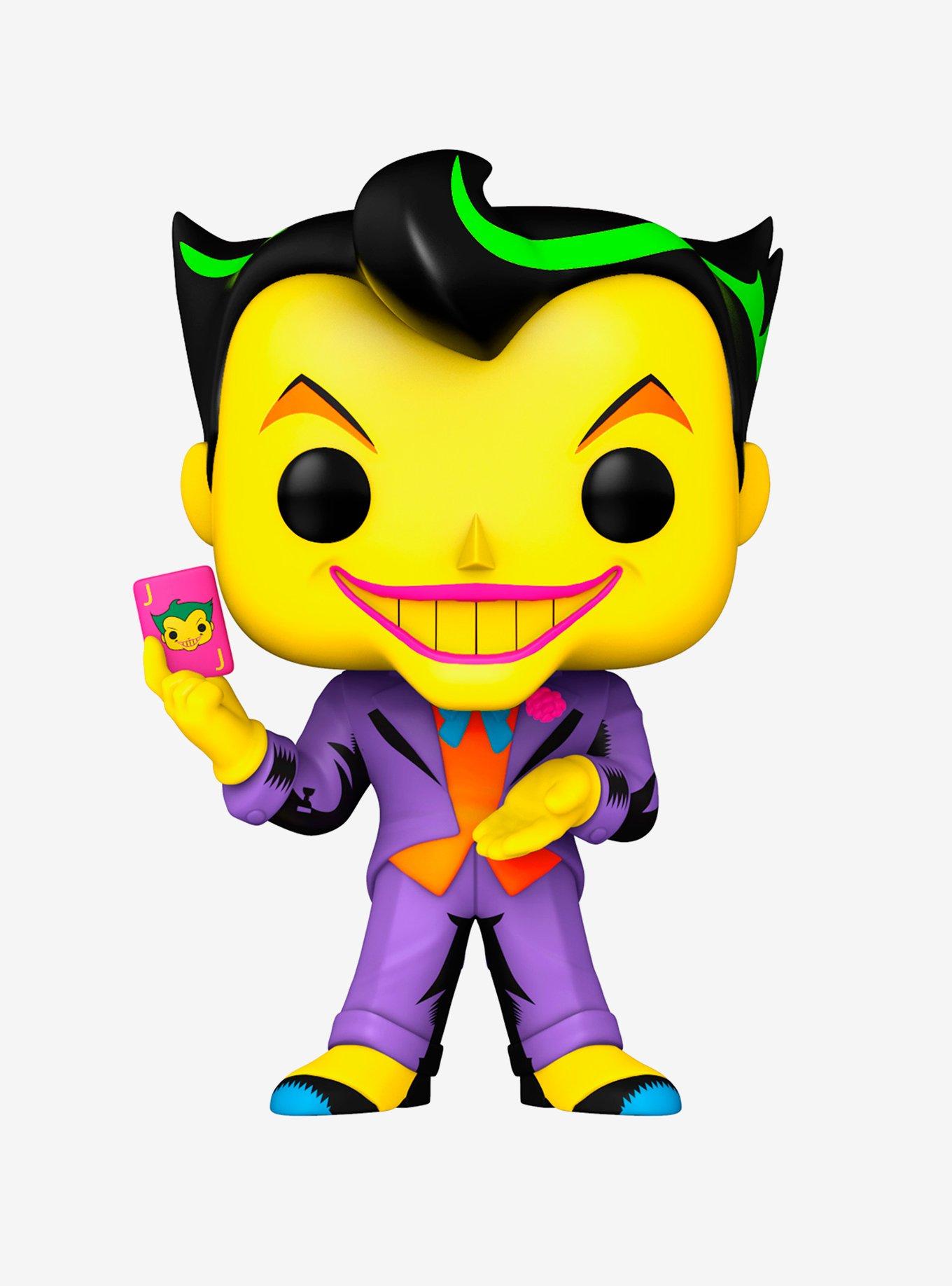 Funko DC Comics Batman The Animated Series Pop! The Joker (Blacklight) Vinyl Figure Hot Topic Exclusive, , hi-res