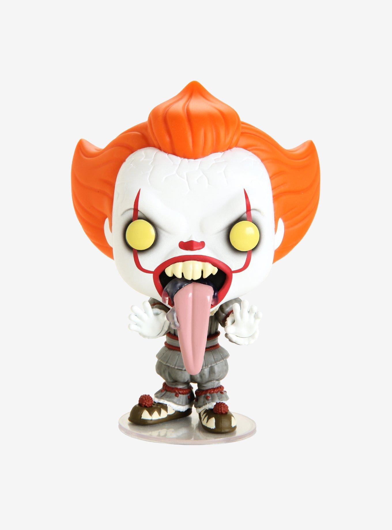 Funko POP! Stephen King's It Chapter 2 – Pennywise Mit Hundezunge | Grusel-Clown Figur 9,5 Cm | Inkl. Sammler-Box-Schutzhülle