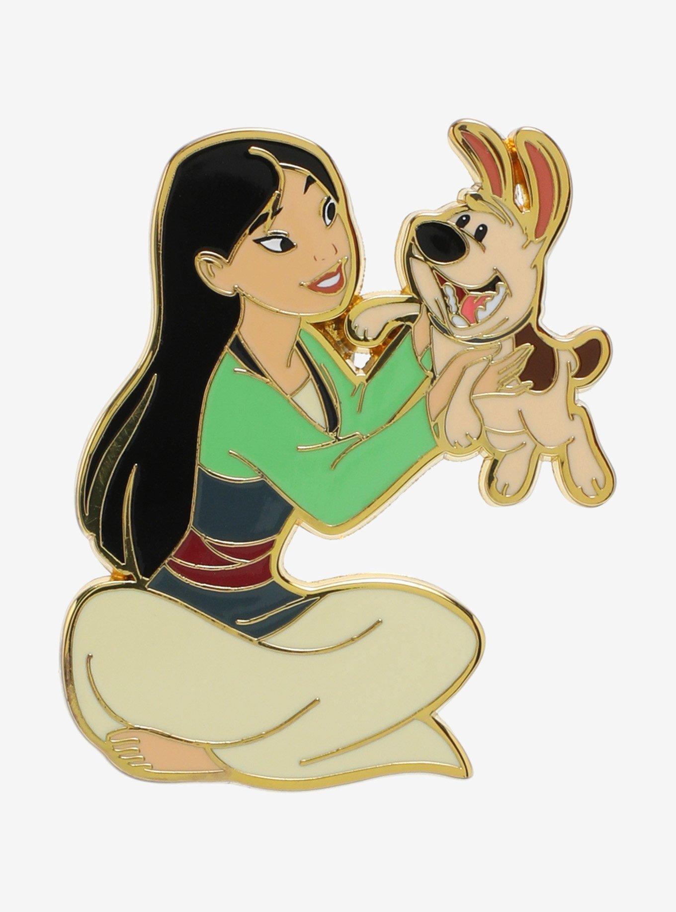 Disney Mulan with Little Brother Enamel Pin, , hi-res