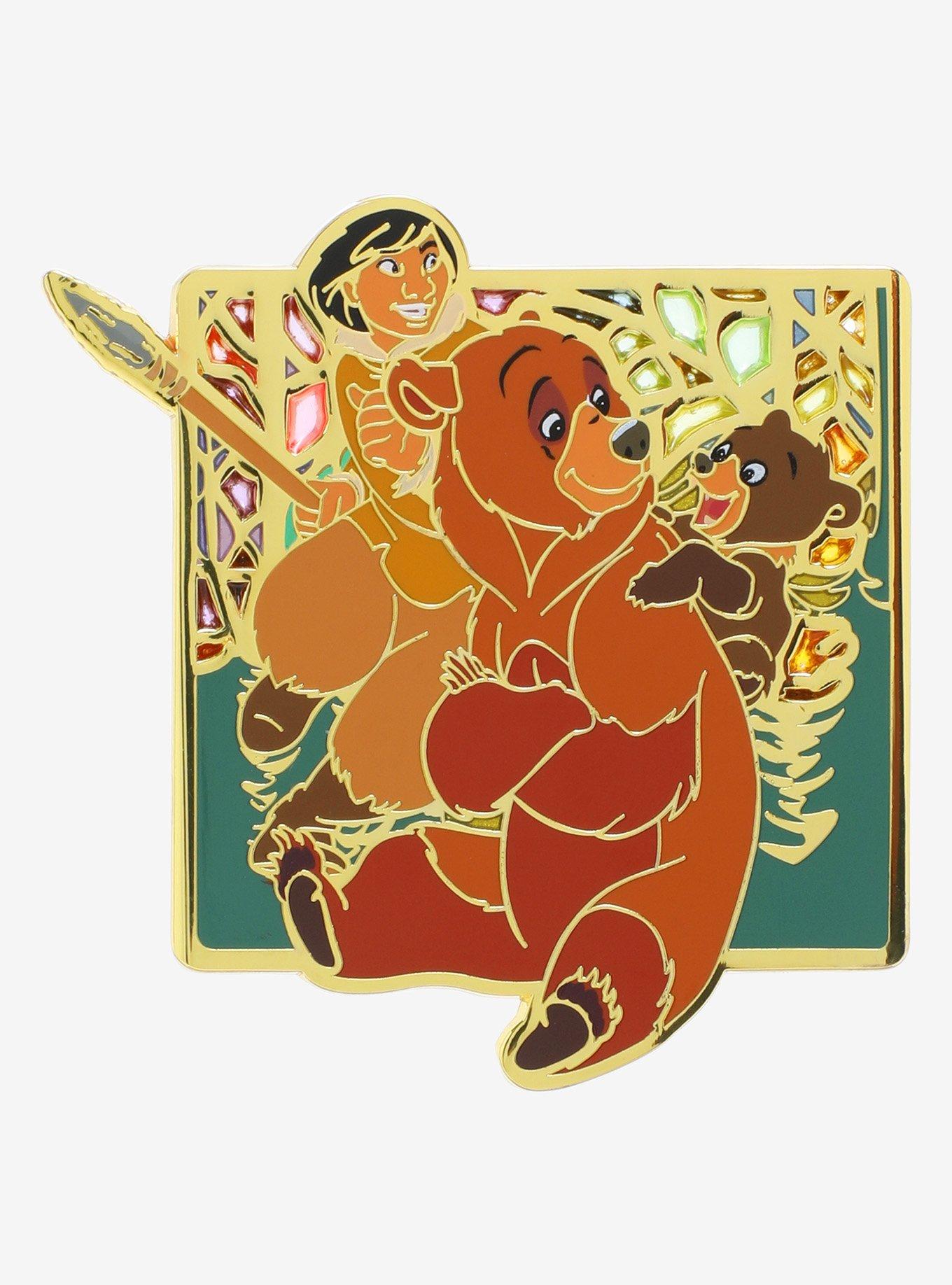 Disney Brother Bear Northern Lights Stained Glass Enamel Pin, , hi-res