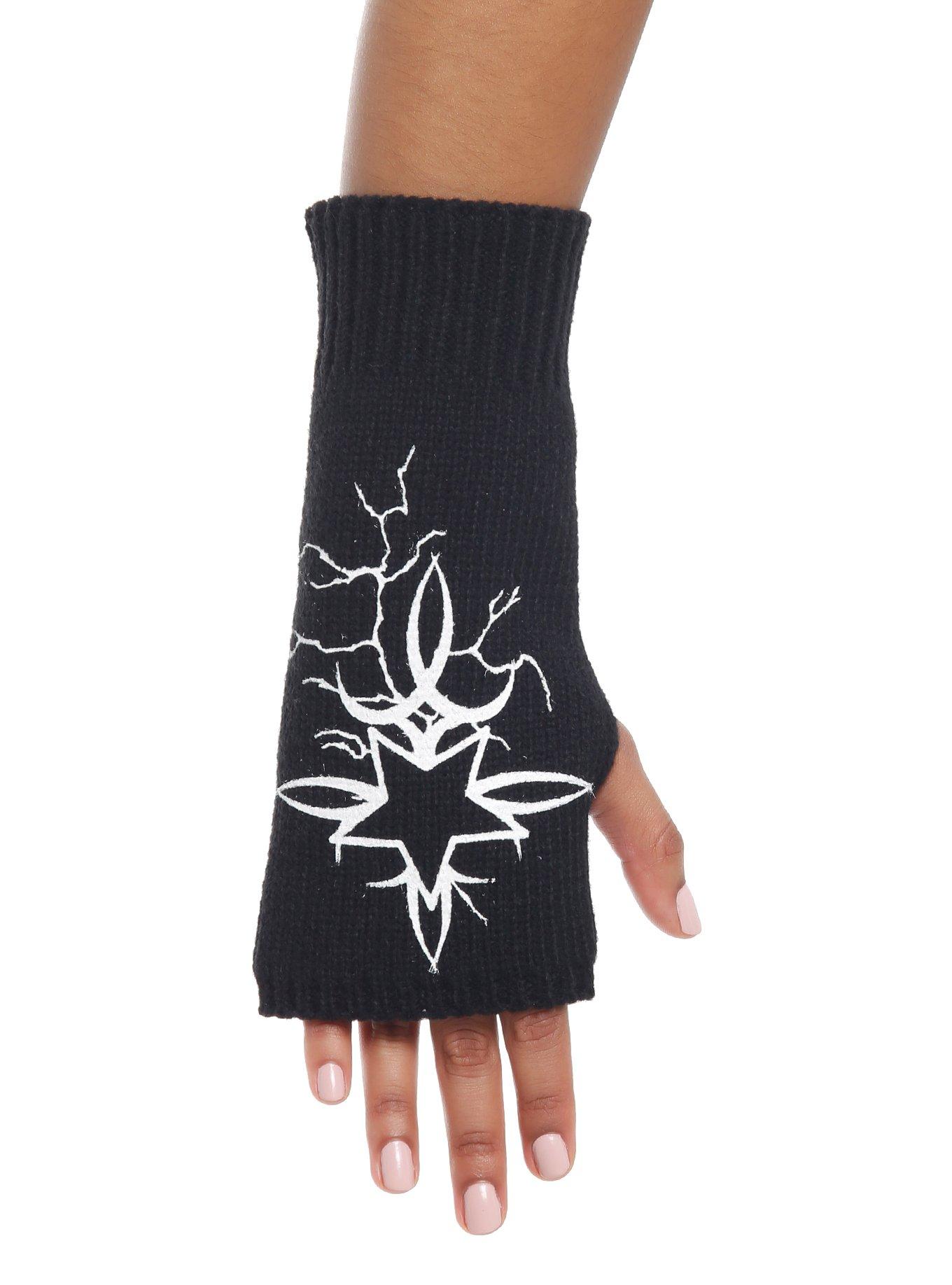Star Cross Tattoo Art Fingerless Gloves, , hi-res