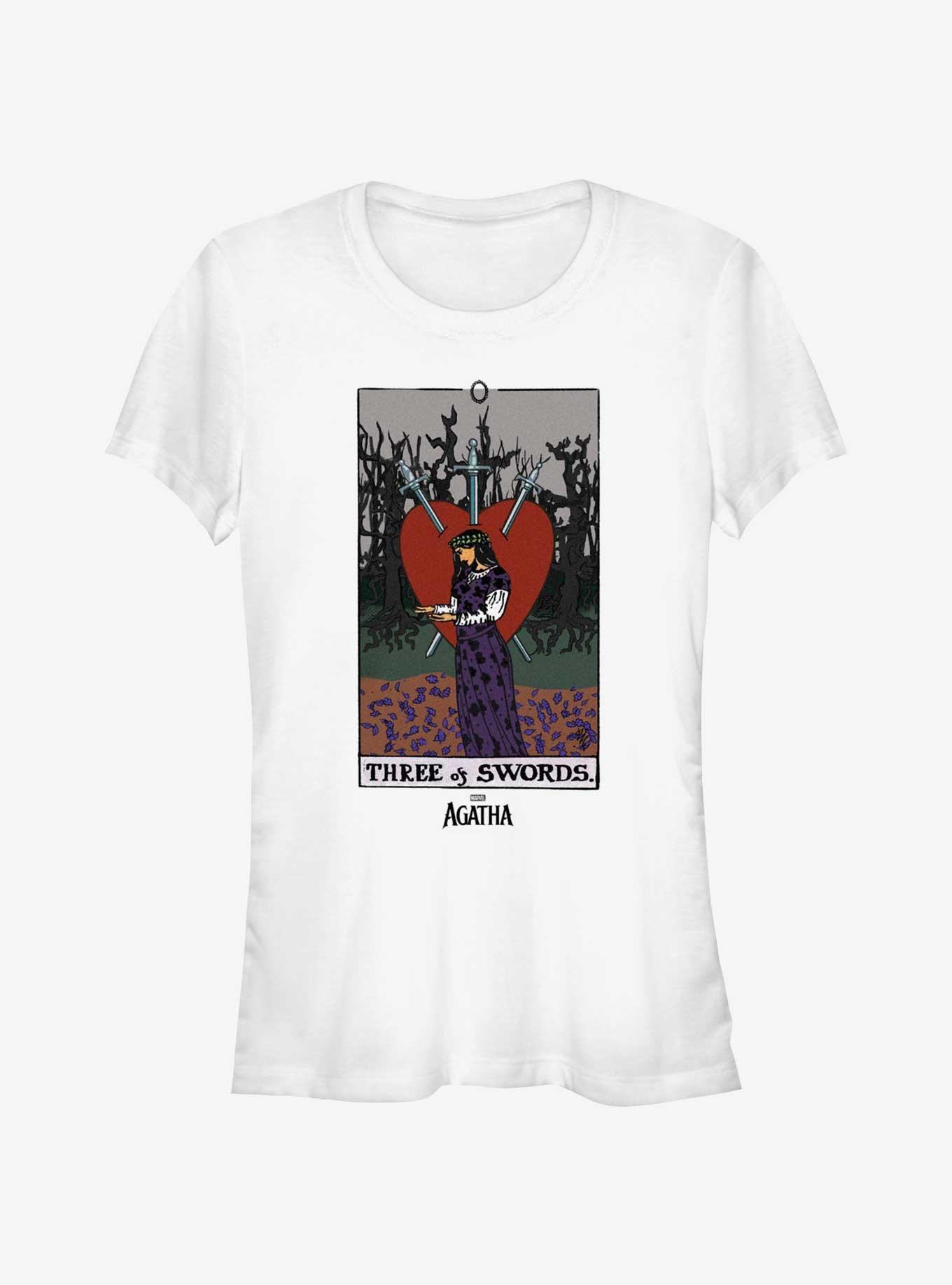 Marvel Agatha Three Of Swords Tarot Girls T-Shirt