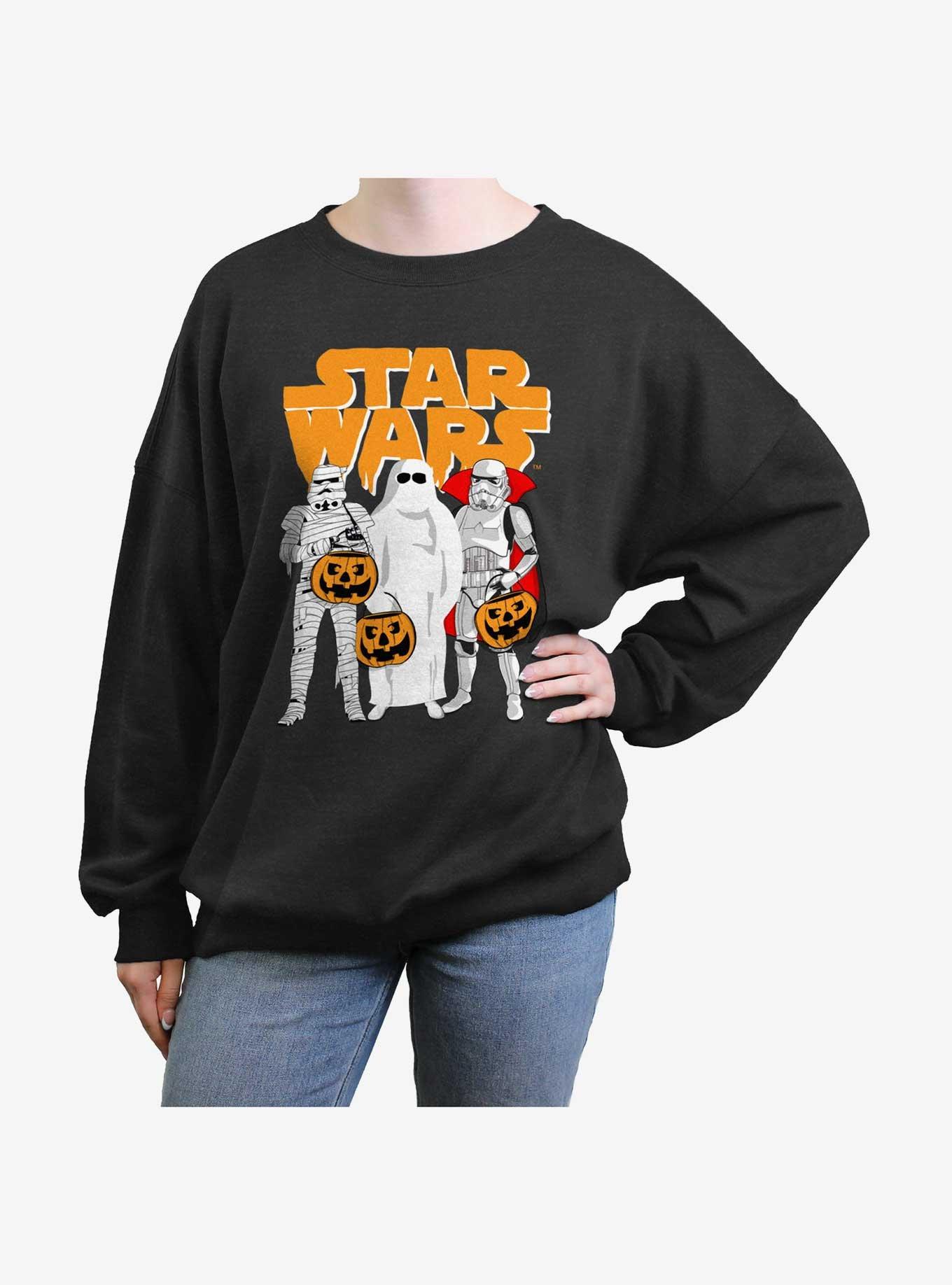 Star Wars Trick Or Treat Womens Oversized Sweatshirt, , hi-res