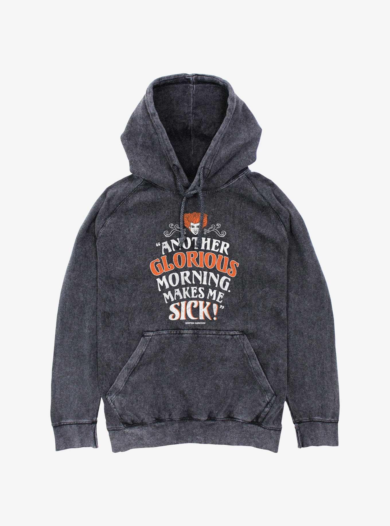 Disney Hocus Pocus Another Glorious Morning Mineral Wash Hoodie, BLACK, hi-res