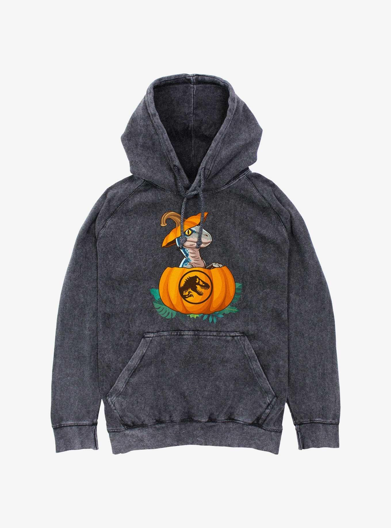 Jurassic Park Raptor Pumpkin Hatch Mineral Wash Hoodie, , hi-res