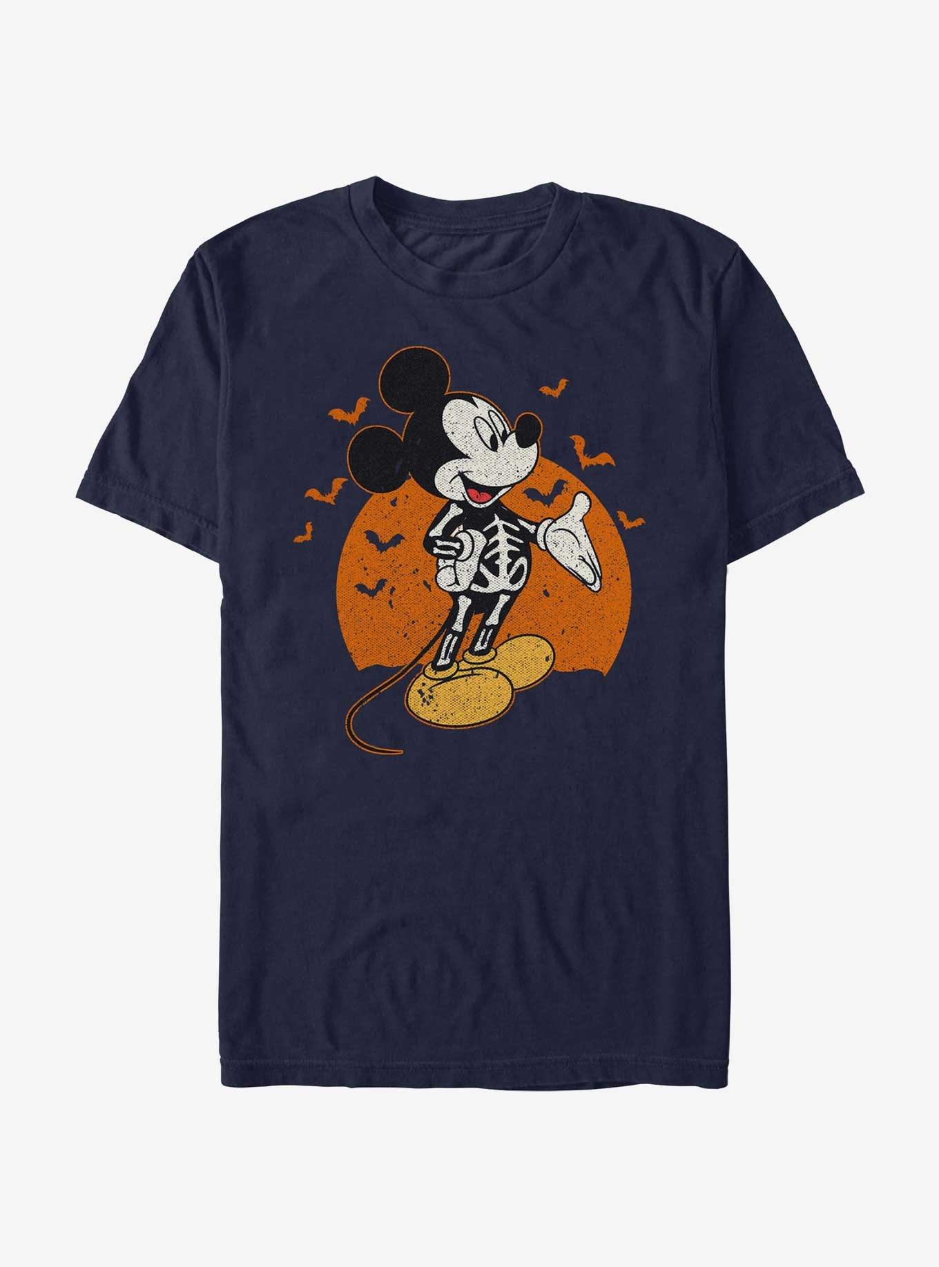 Disney Mickey Mouse Skeleton Costume Full Moon T-Shirt, , hi-res