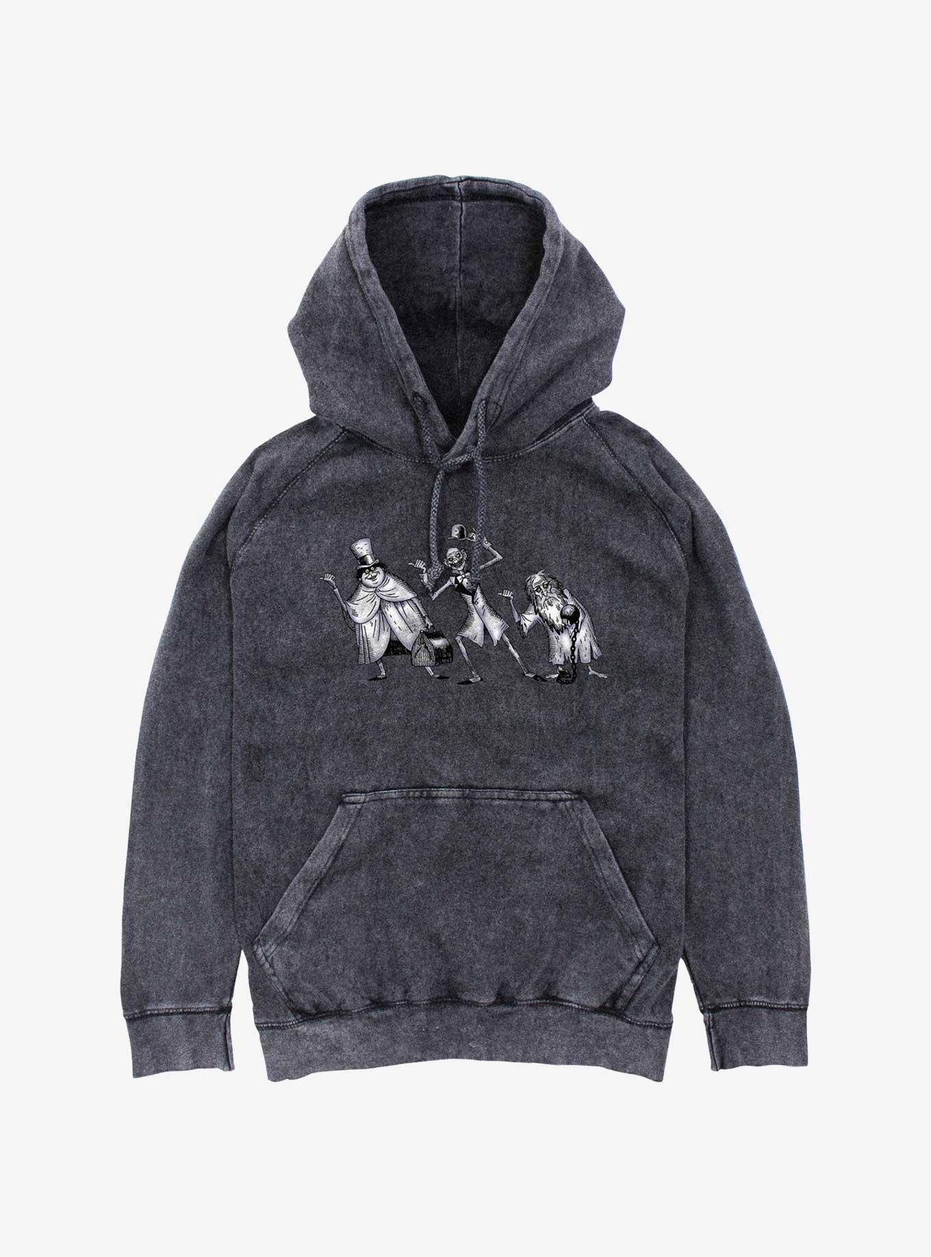 Disney The Haunted Mansion Mineral Wash Hoodie, BLACK, hi-res