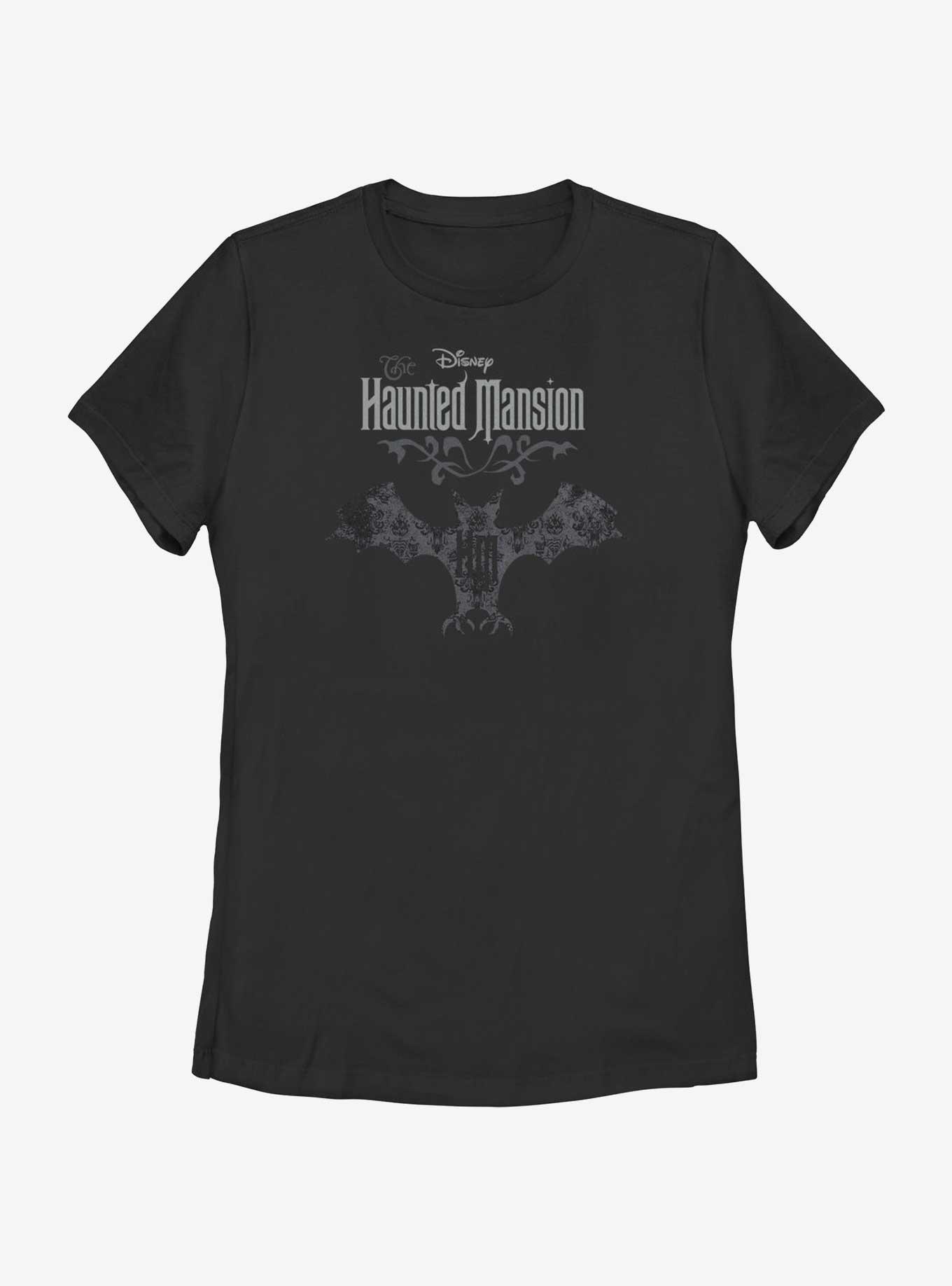 Disney The Haunted Mansion Bat Logo Womens T-Shirt