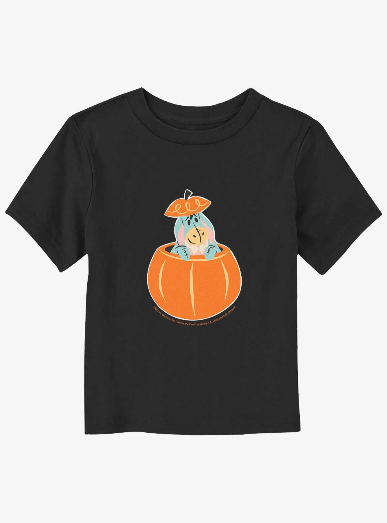 Disney Winnie The Pooh Eeyore In Pumpkin Toddler T-Shirt, BLACK, hi-res