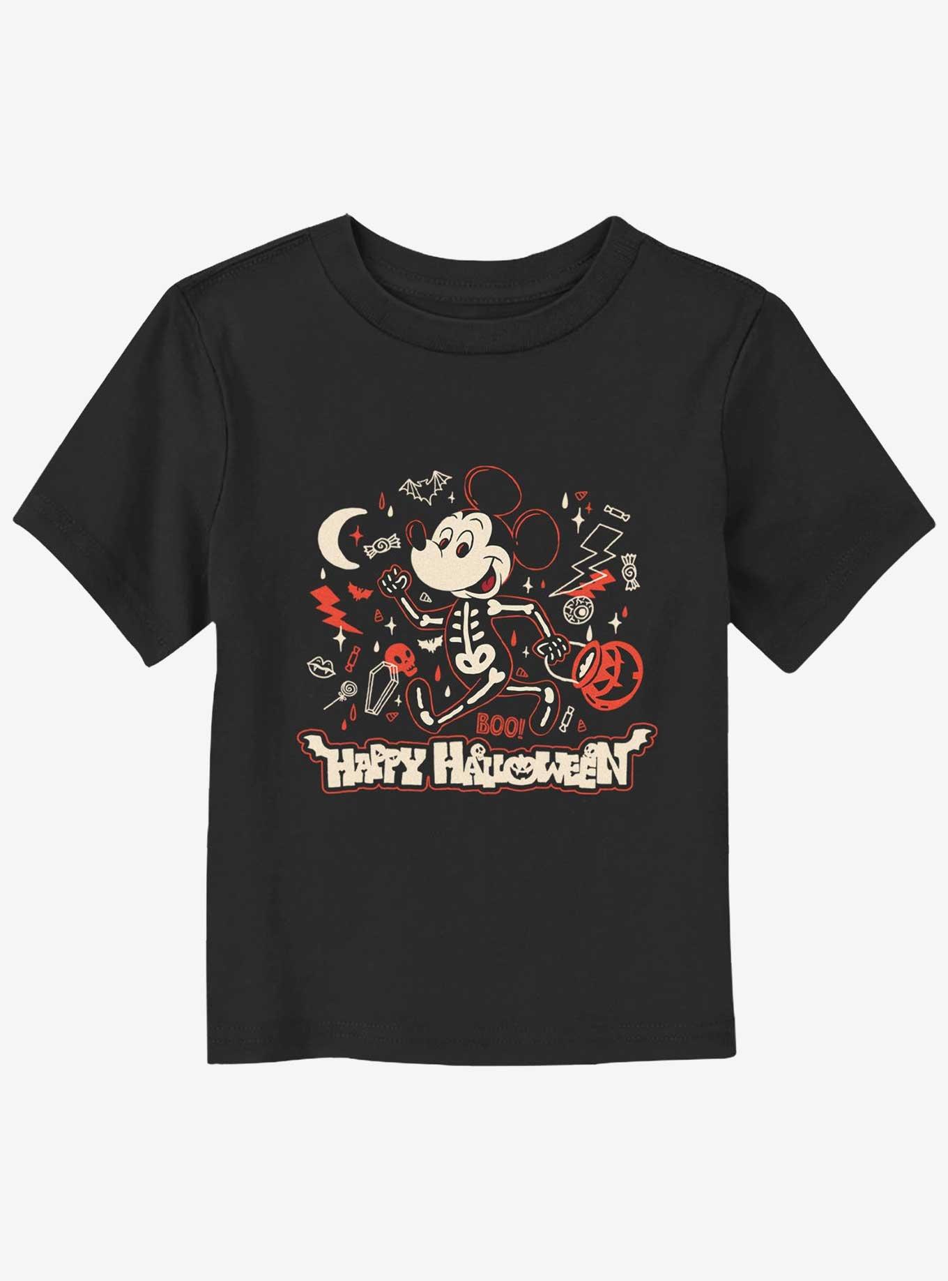 Disney Mickey Mouse Happy Halloween Mickey Boo Toddler T-Shirt, BLACK, hi-res