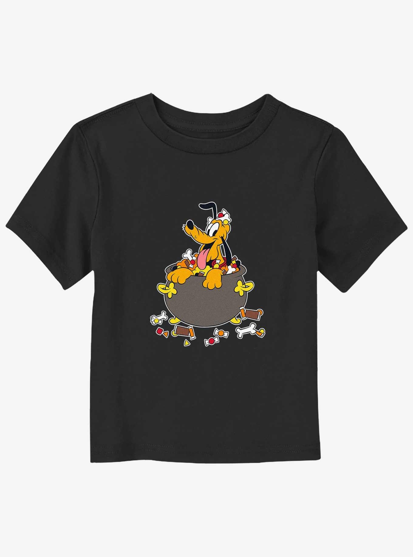 Disney Mickey Mouse Pluto Halloween Candies Toddler T-Shirt, BLACK, hi-res