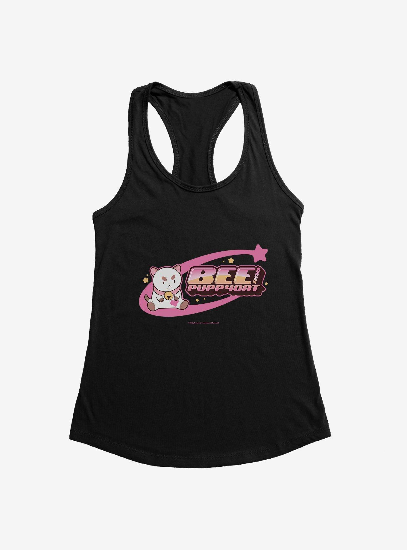 Bee And Puppycat Star Shooting Girls Tank, BLACK, hi-res