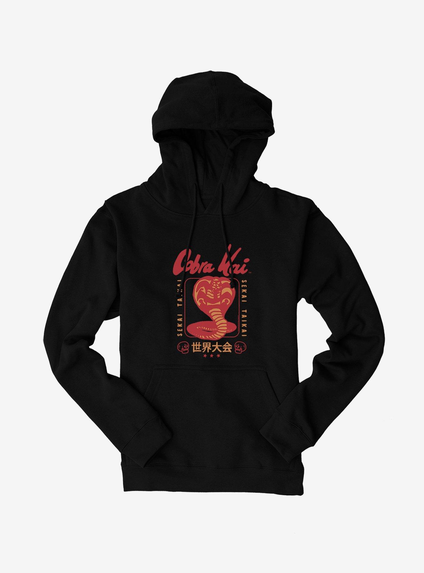 Cobra Kai Sekai Taikai Tournament Logo Hoodie, BLACK, hi-res
