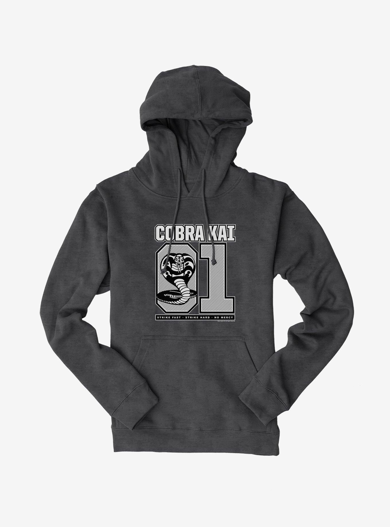 Cobra Kai Varsity Number Hoodie, DARK HEATHER, hi-res