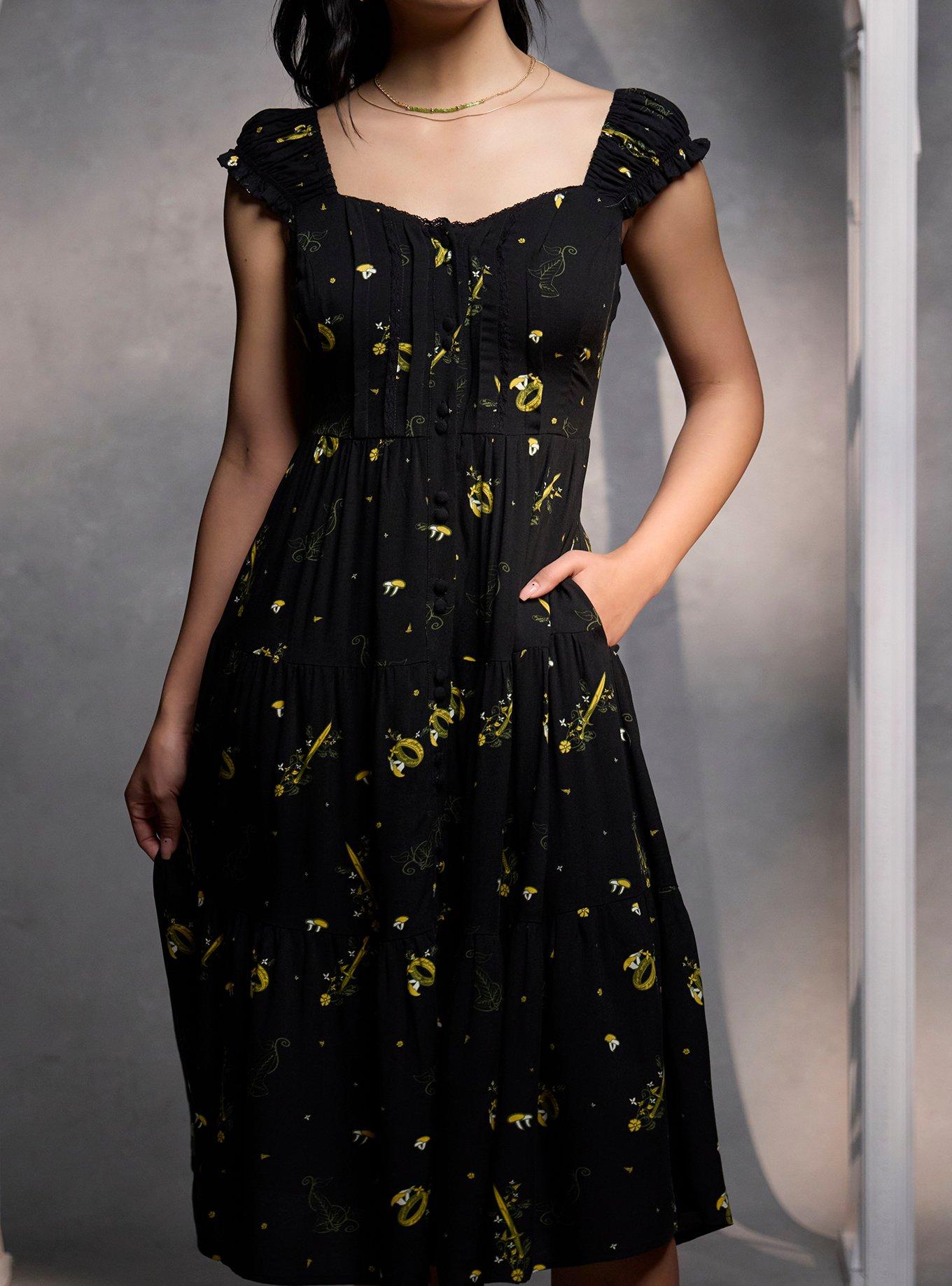 Her Universe The Lord Of The Rings Icons Tiered Midi Dress Her Universe Exclusive, , hi-res