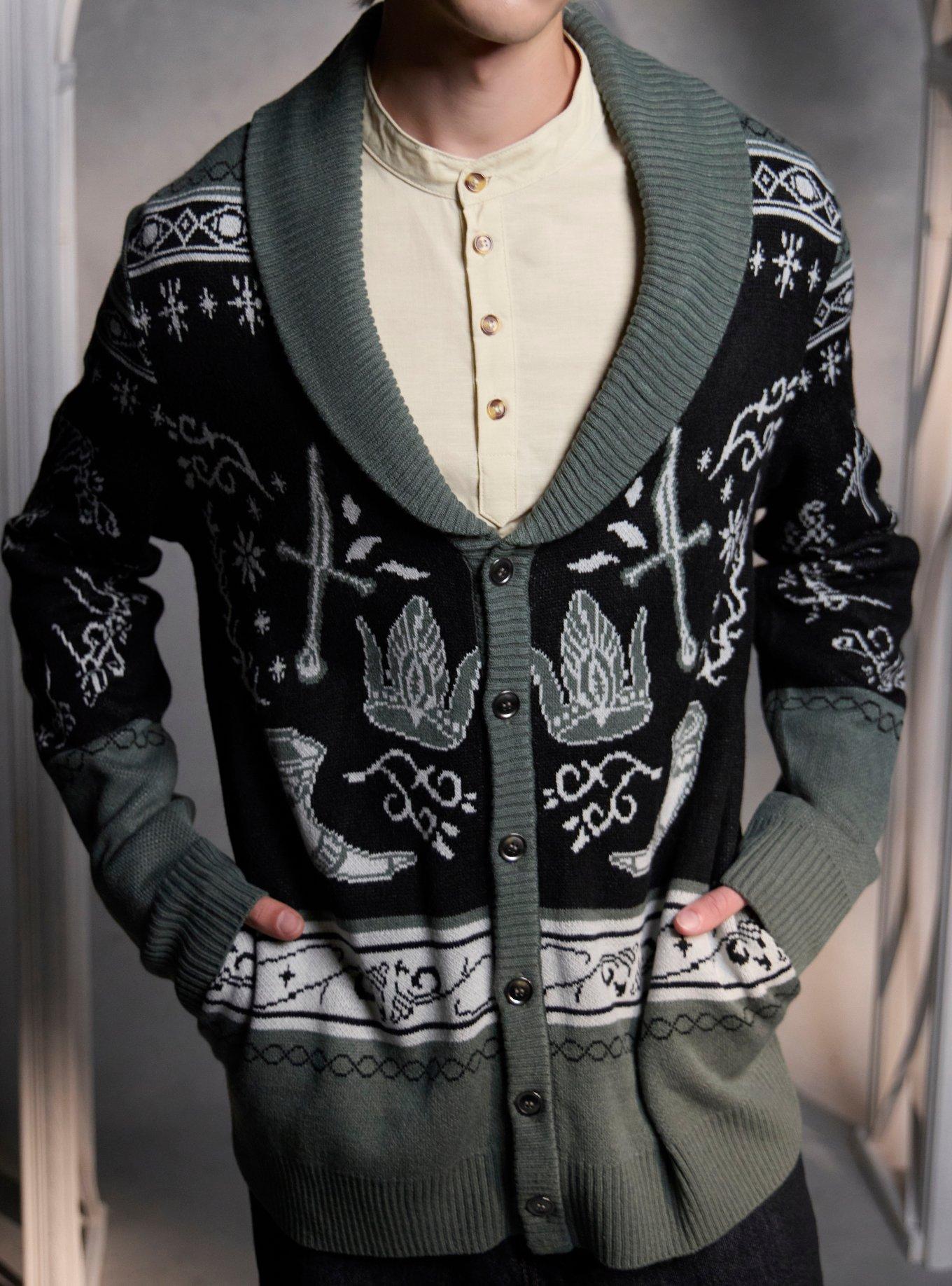 The Lord Of The Rings Tree Of Gondor Collared Cardigan, MULTI, hi-res