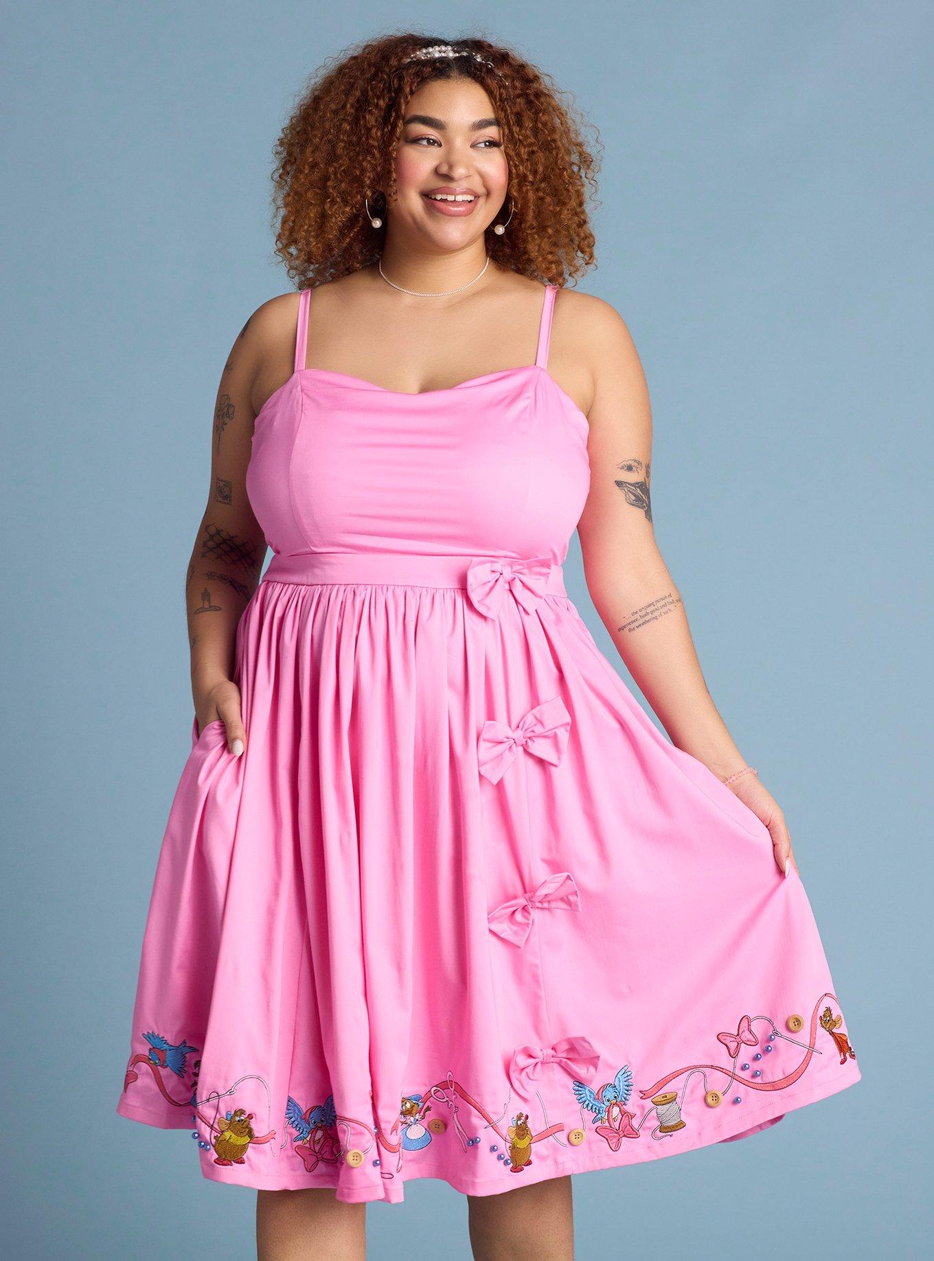 Her Universe Disney Cinderella Mice Retro Cami Dress Plus Size Her Universe Exclusive, , hi-res