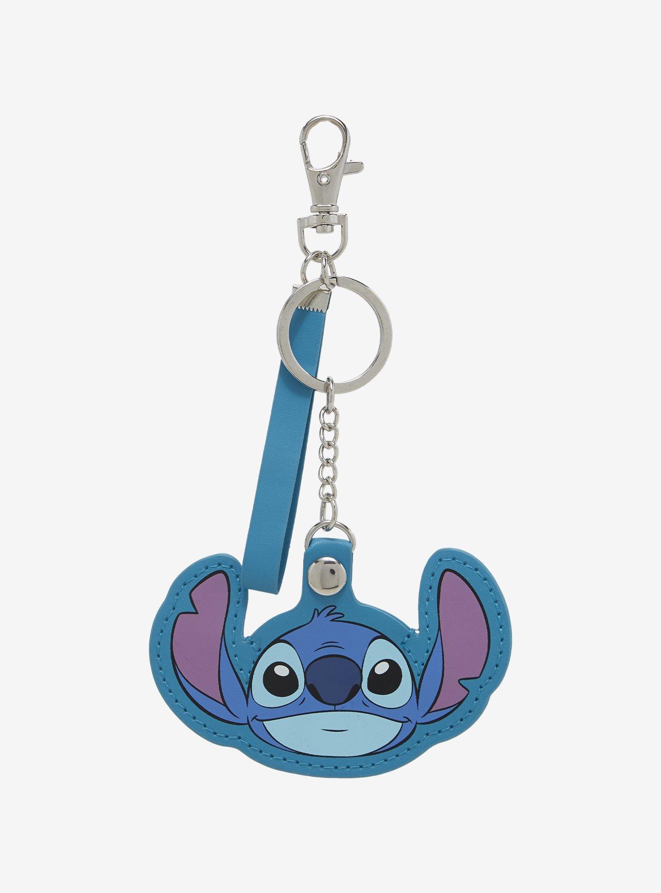 Disney Lilo & Stitch Blue Stitch AirTag Holder and Keychain, , hi-res