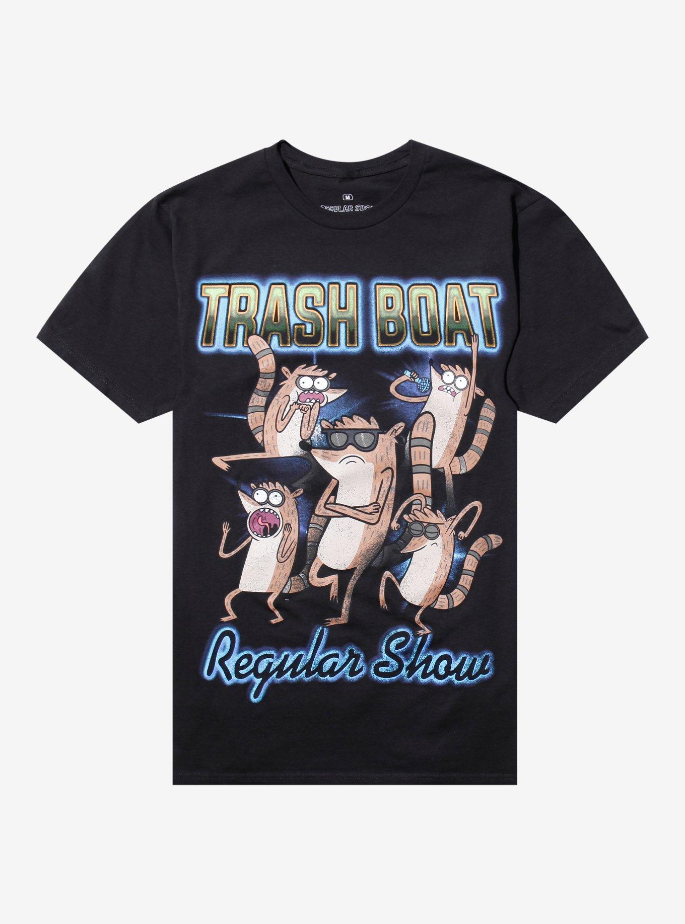 Regular Show Trash Boat Rigby T-Shirt, BLACK, hi-res
