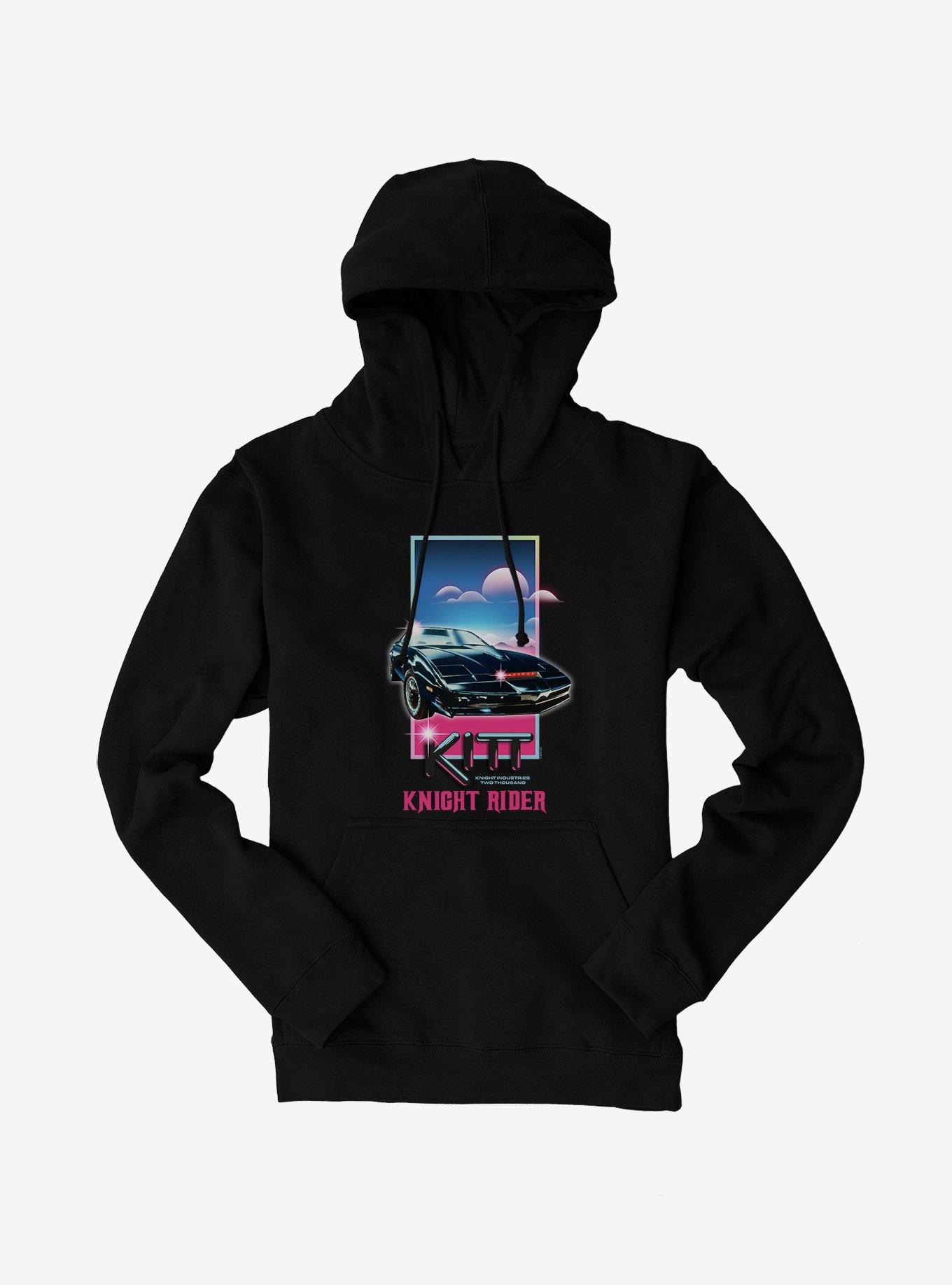 Knight Rider Sunset Poster Hoodie, BLACK, hi-res