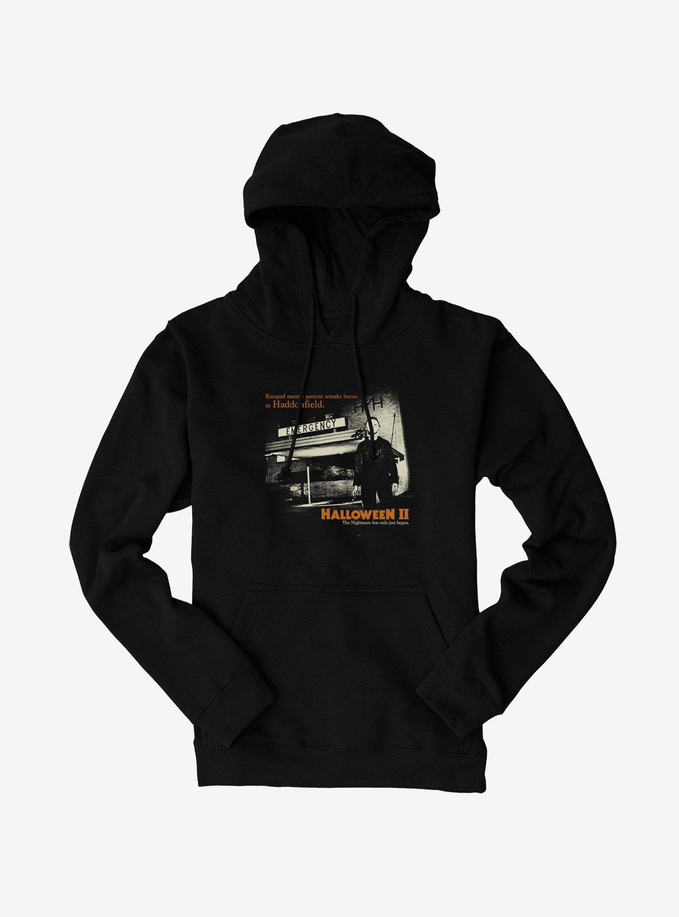 Halloween II Nightmare Just Begun Hoodie, BLACK, hi-res