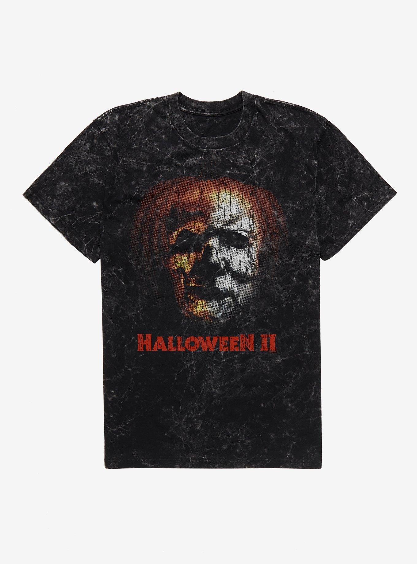 Halloween II Pumpkin Face Mask Mineral Wash T-Shirt, , hi-res