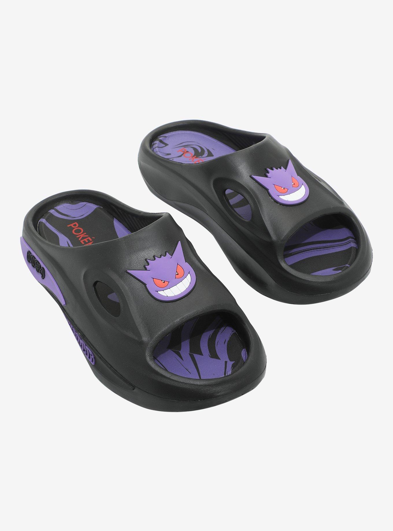 Pokemon Gengar Marble Slide Sandals, , hi-res