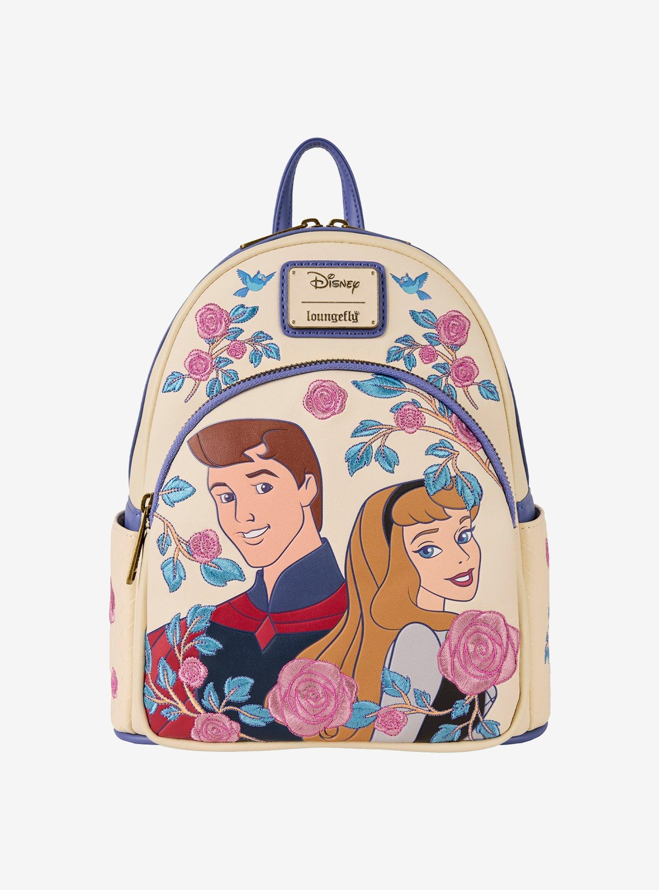 Loungefly Disney Sleeping Beauty Aurora & Prince Phillip Floral Mini Backpack, , hi-res
