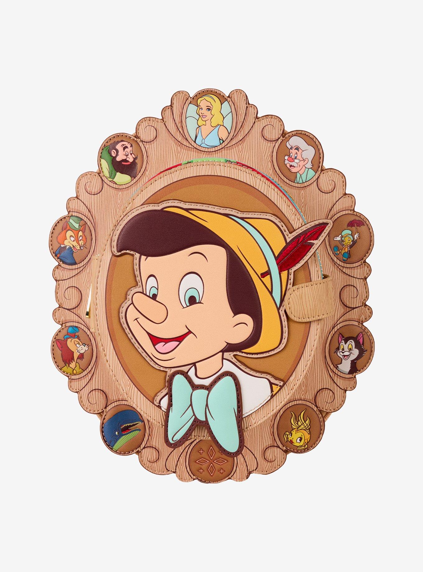 Loungefly Disney Pinocchio Wood Frame Portrait Figural Mini Backpack, , hi-res