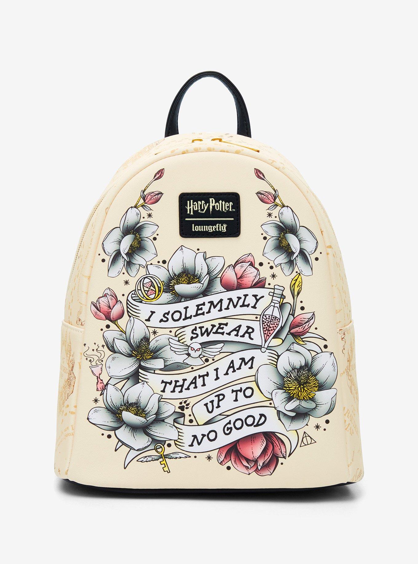 Loungefly Harry Potter Marauder's Map Floral Mini Backpack, , hi-res