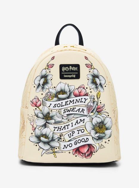 【Loungefly】Harry Potter ホグワーズ 寮 花柄 バックパック Loungefly】Harry Potter ホグワーズ 寮 花柄 バックパック