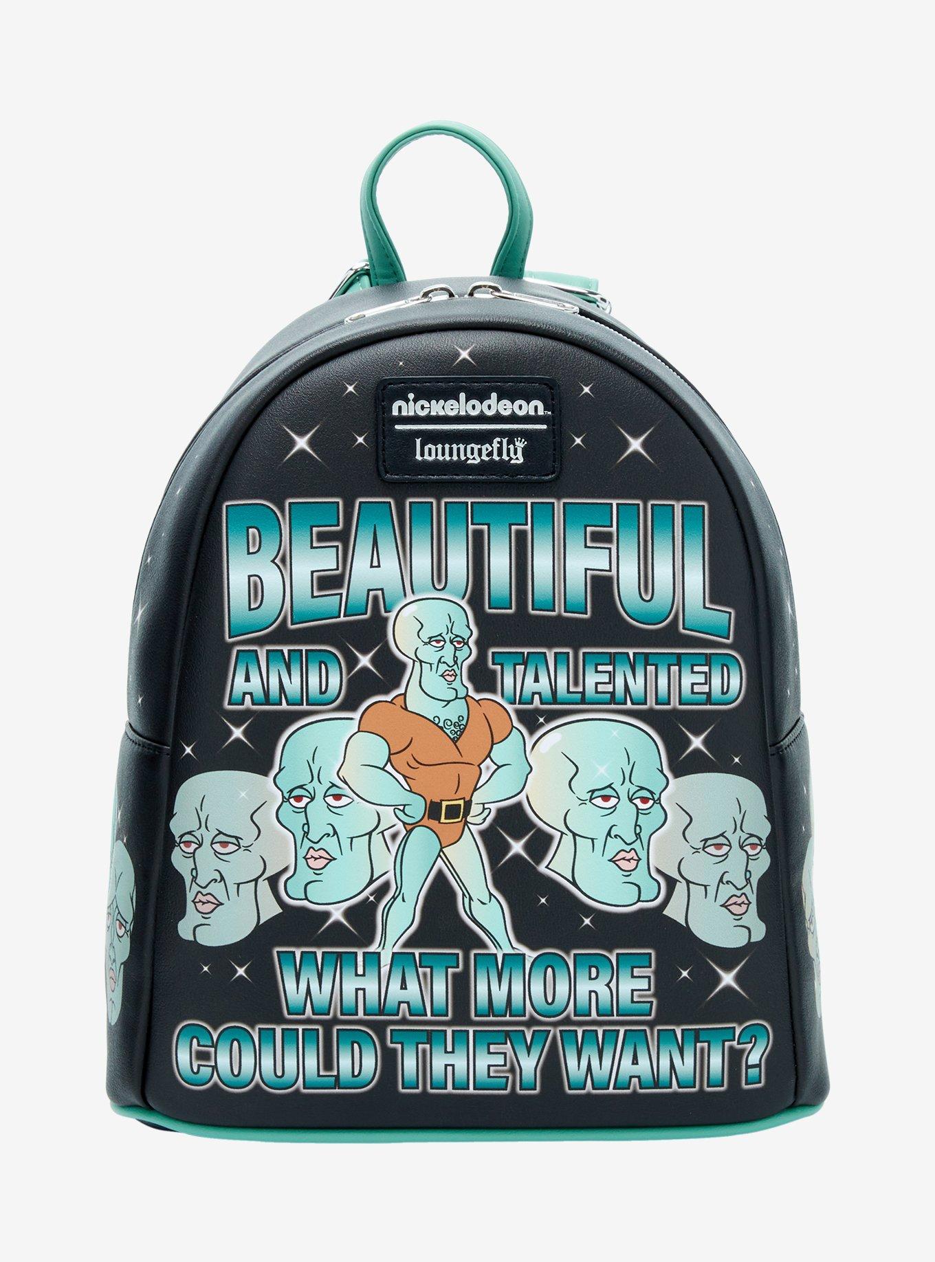 NWT Nickelodeon SpongeBob SquarePants Squidward Face Colorblock Backpack Amazon.com: Concept One SpongeBob SquarePants Mini Backpack  main image 4