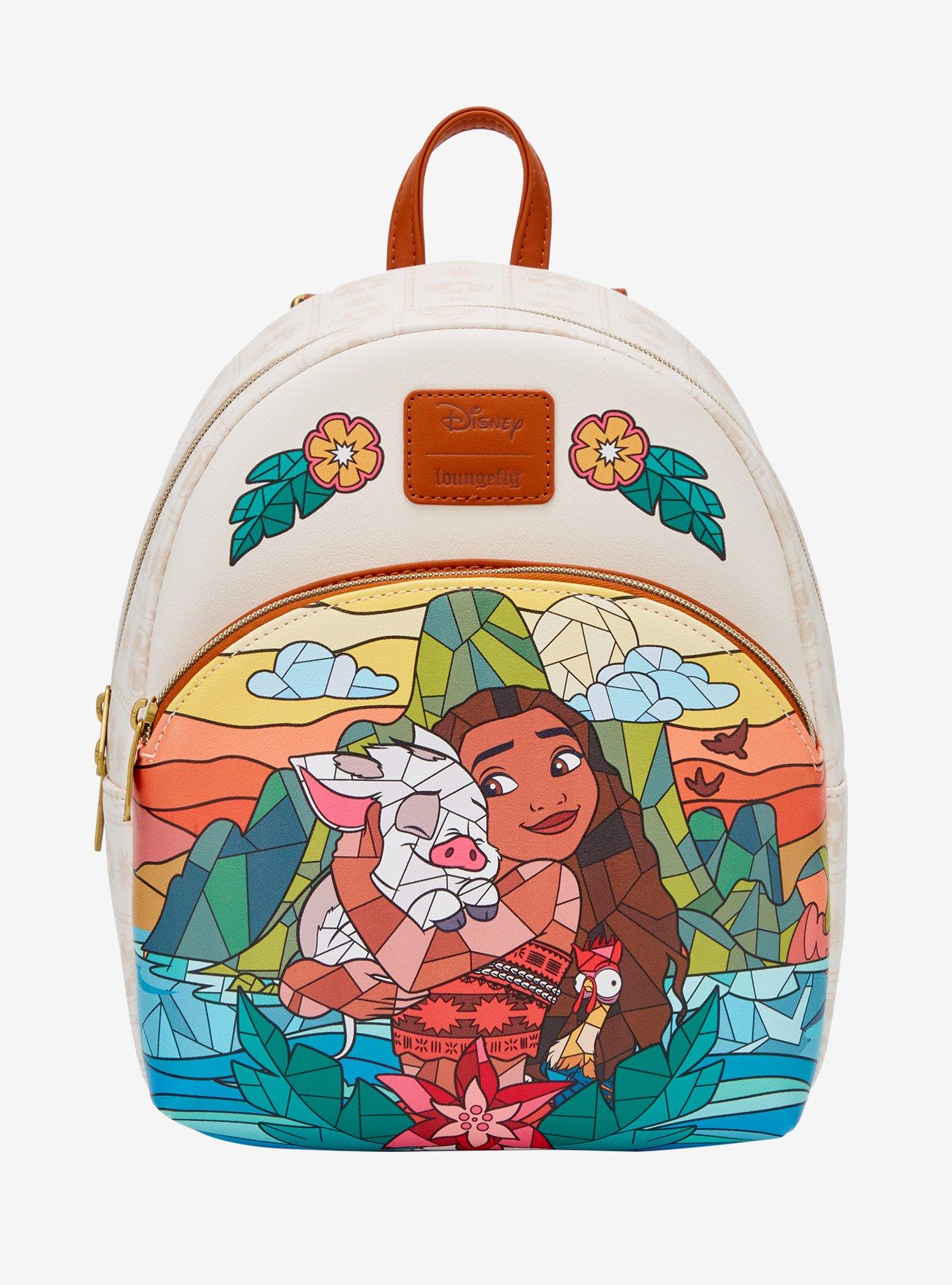 Loungefly Disney Moana & Friends Stained Glass Mini Backpack, , hi-res