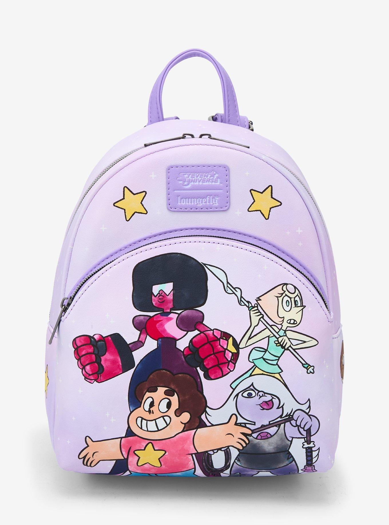 Loungefly Sanrio Pink and Purple Backpack *customized Crystal Detail* LOUNGEFLY Sanrio Sequin Kuromi Mini Backpack – ShopHippo main image 2