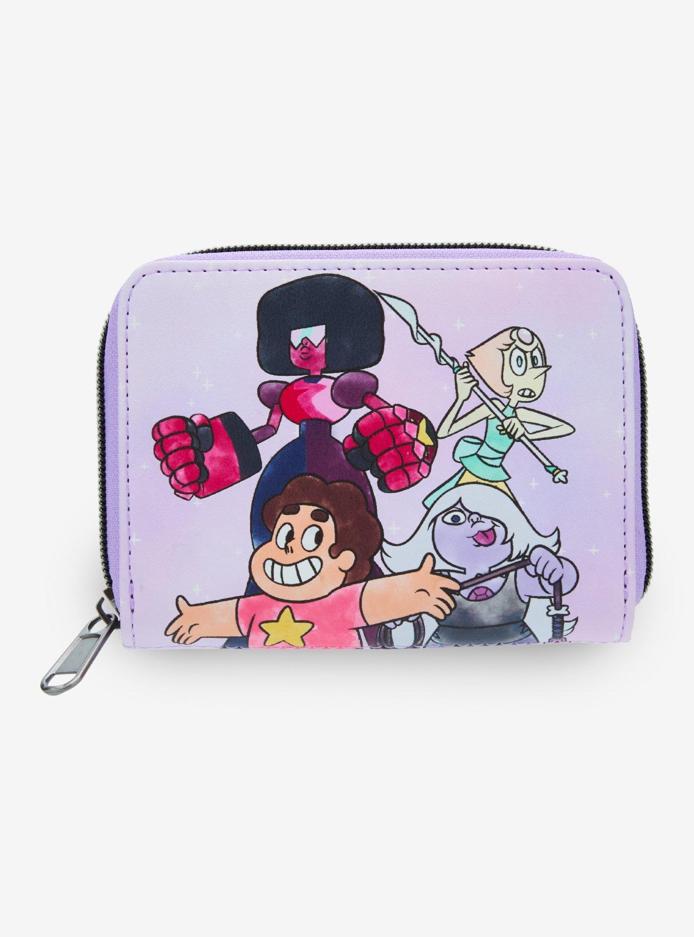 Loungefly Steven Universe Crystal Gems Mini Zipper Wallet, , hi-res