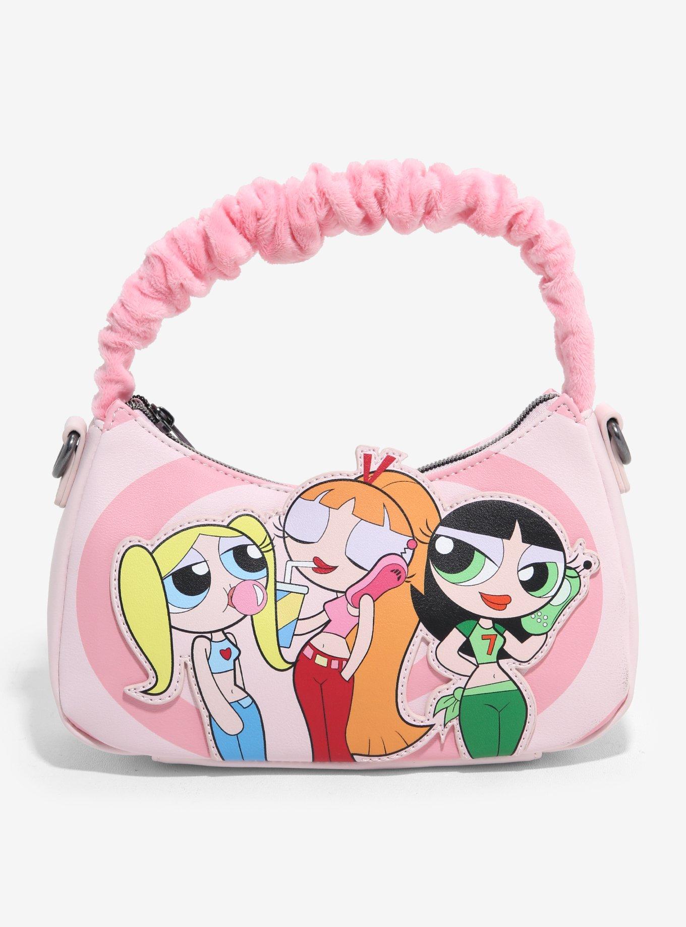 Loungefly The Powerpuff Girls Fuzzy Handle Crossbody Bag, , hi-res