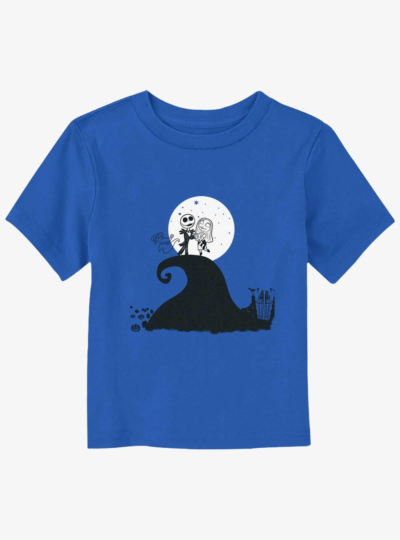 Disney The Nightmare Before Christmas Jack Sally Zero Night Toddler T-Shirt, ROYAL, hi-res