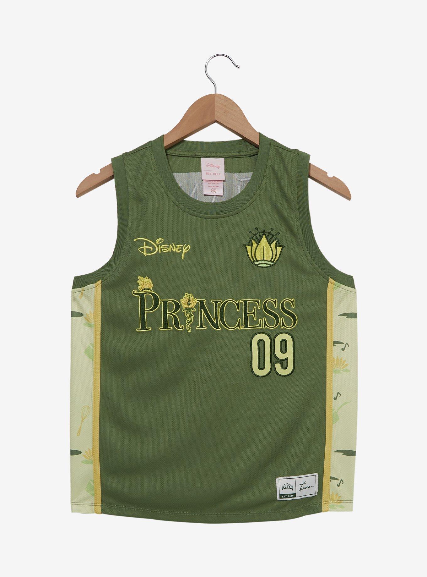 Disney The Princess and the Frog Tiana Women's Cropped Basketball Jersey — BoxLunch Exclusive, , hi-res