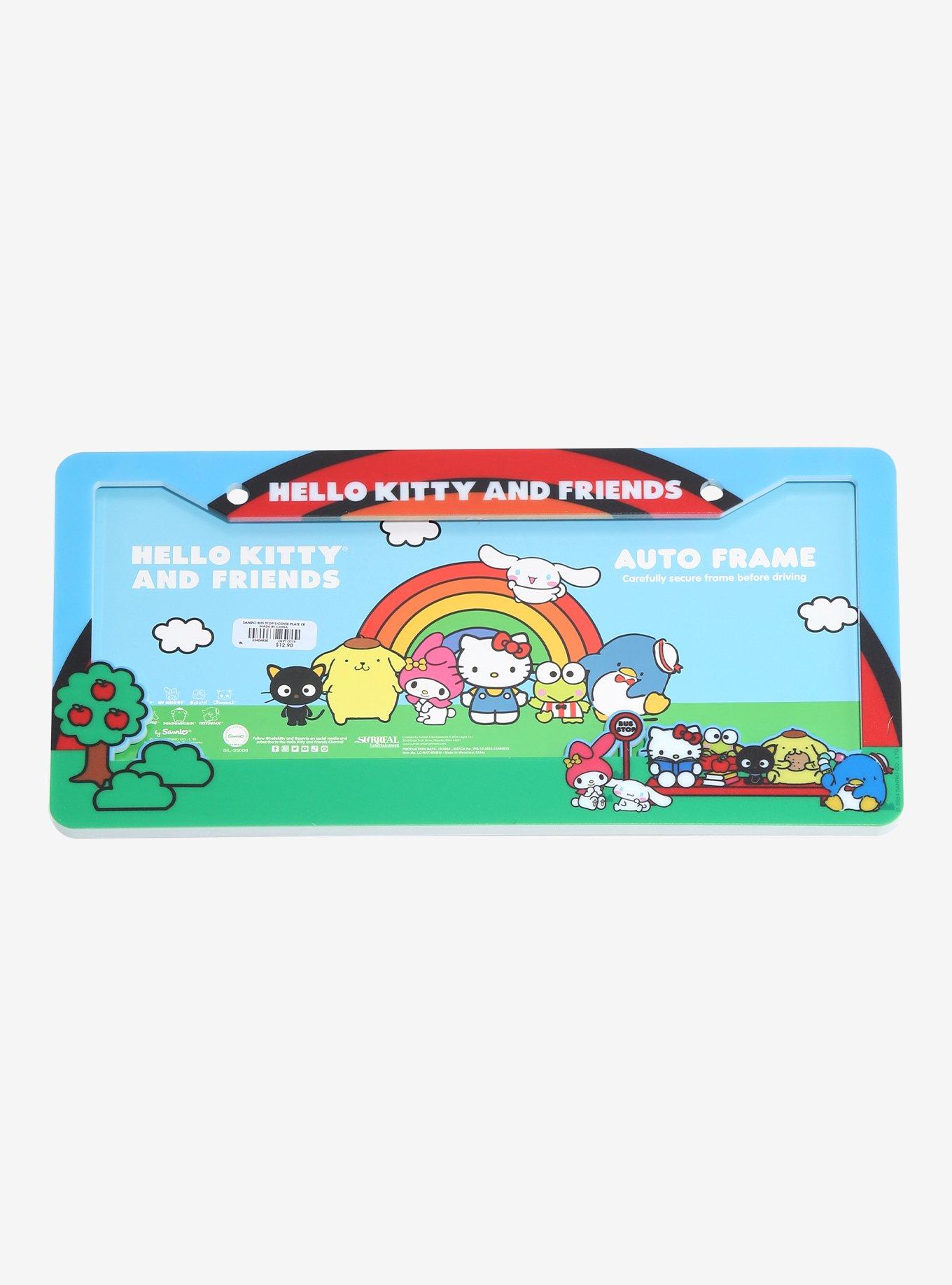 Sanrio Hello Kitty and Friends Bus Stop Scene License Plate Frame - BoxLunch Exclusive, , hi-res