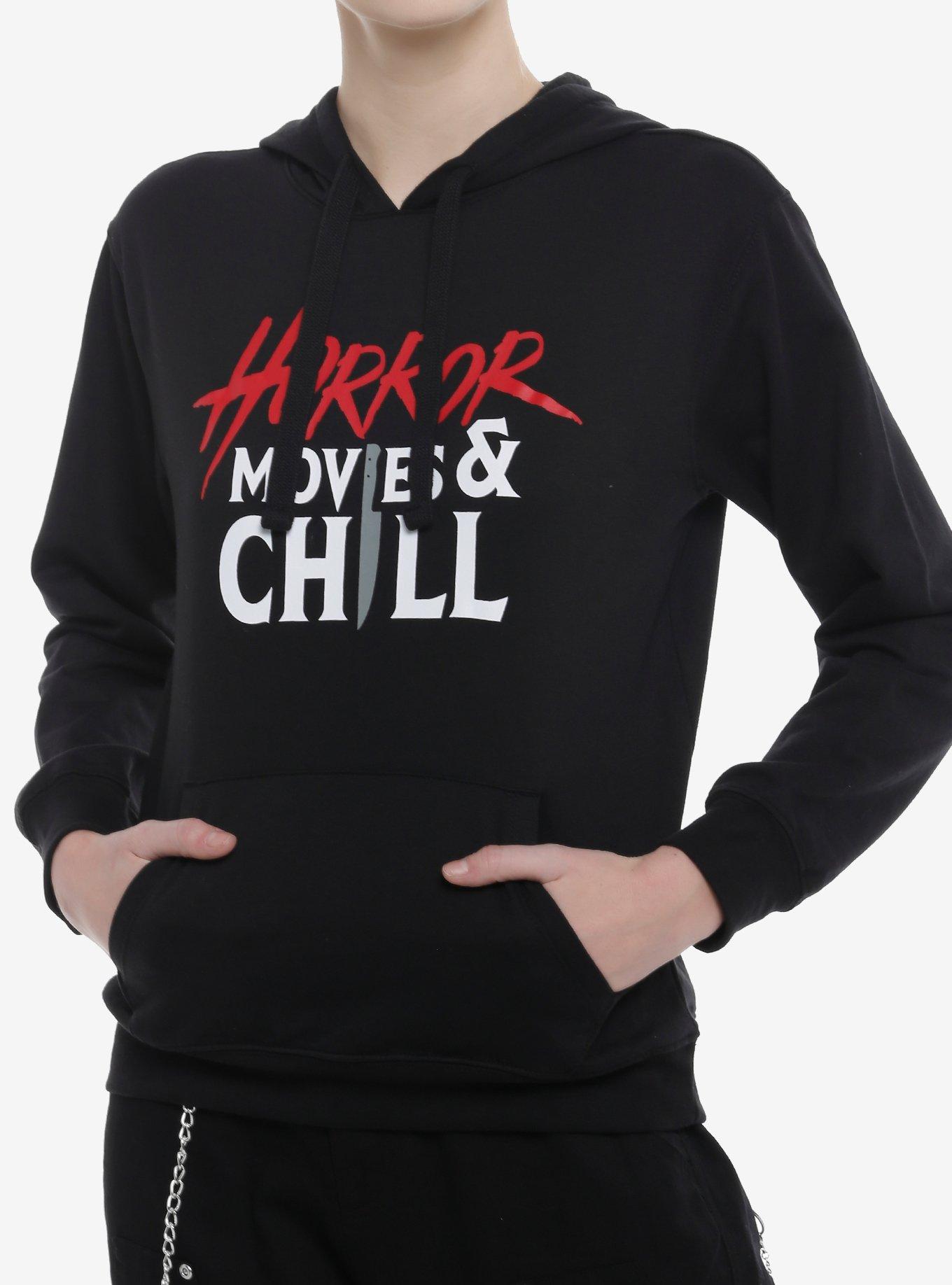 Horror Movies & Chill Girls Hoodie, , hi-res