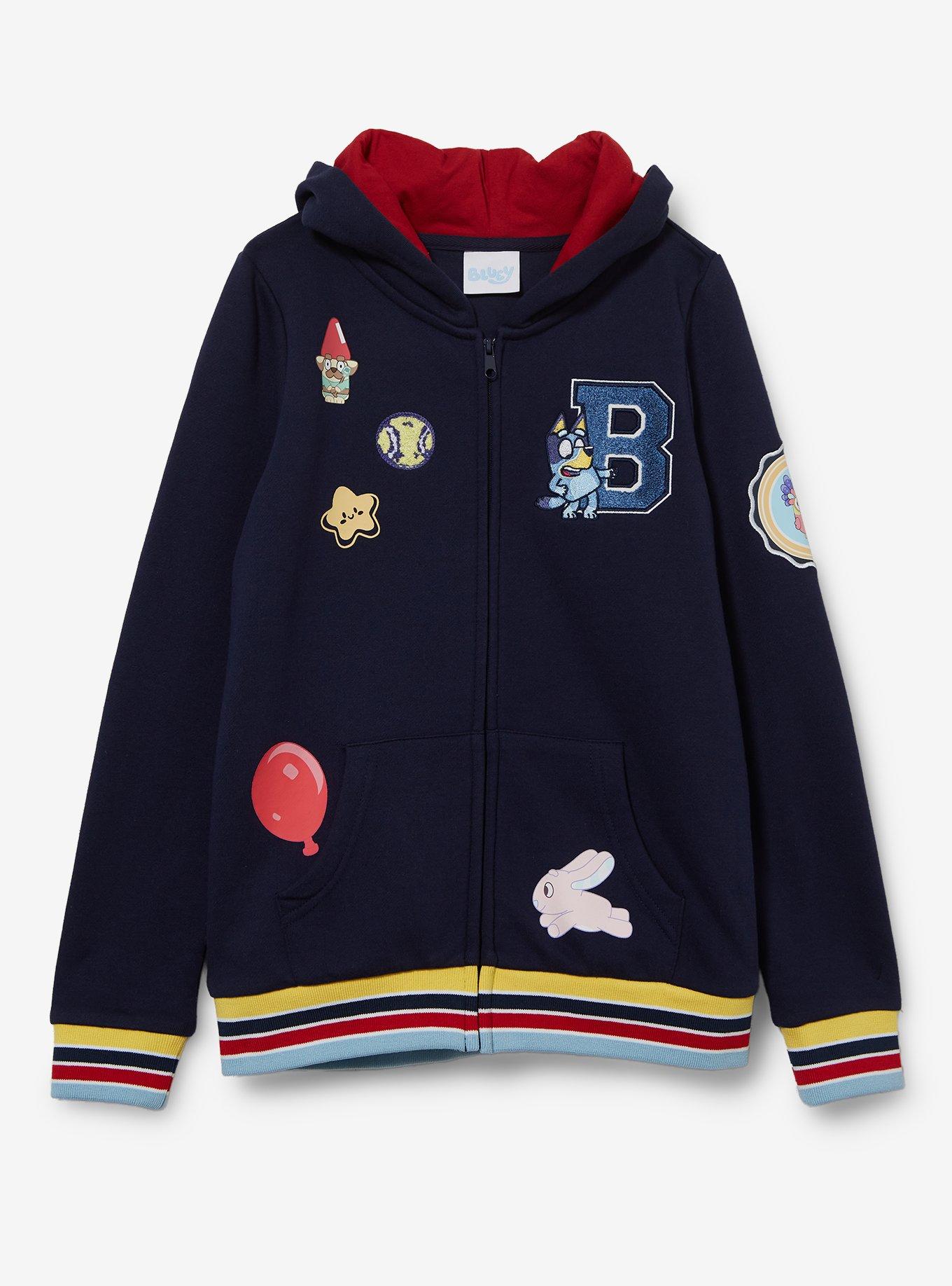 Bluey Icons Youth Zippered Hoodie, , hi-res