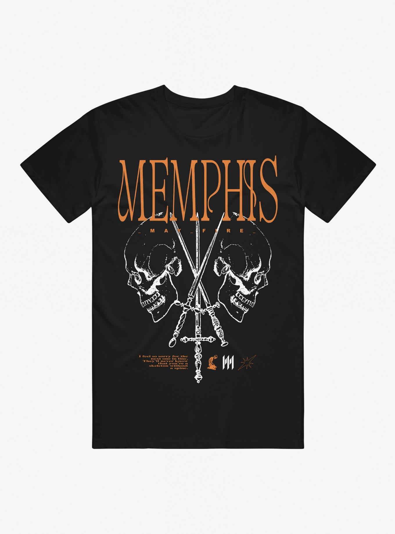 Memphis May Fire Skull & Sword T-Shirt, , hi-res