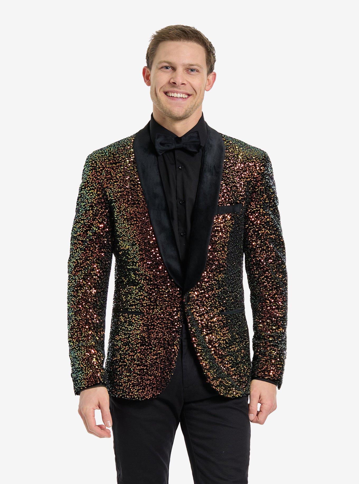 Amber Sequins Dinner Jacket, , hi-res