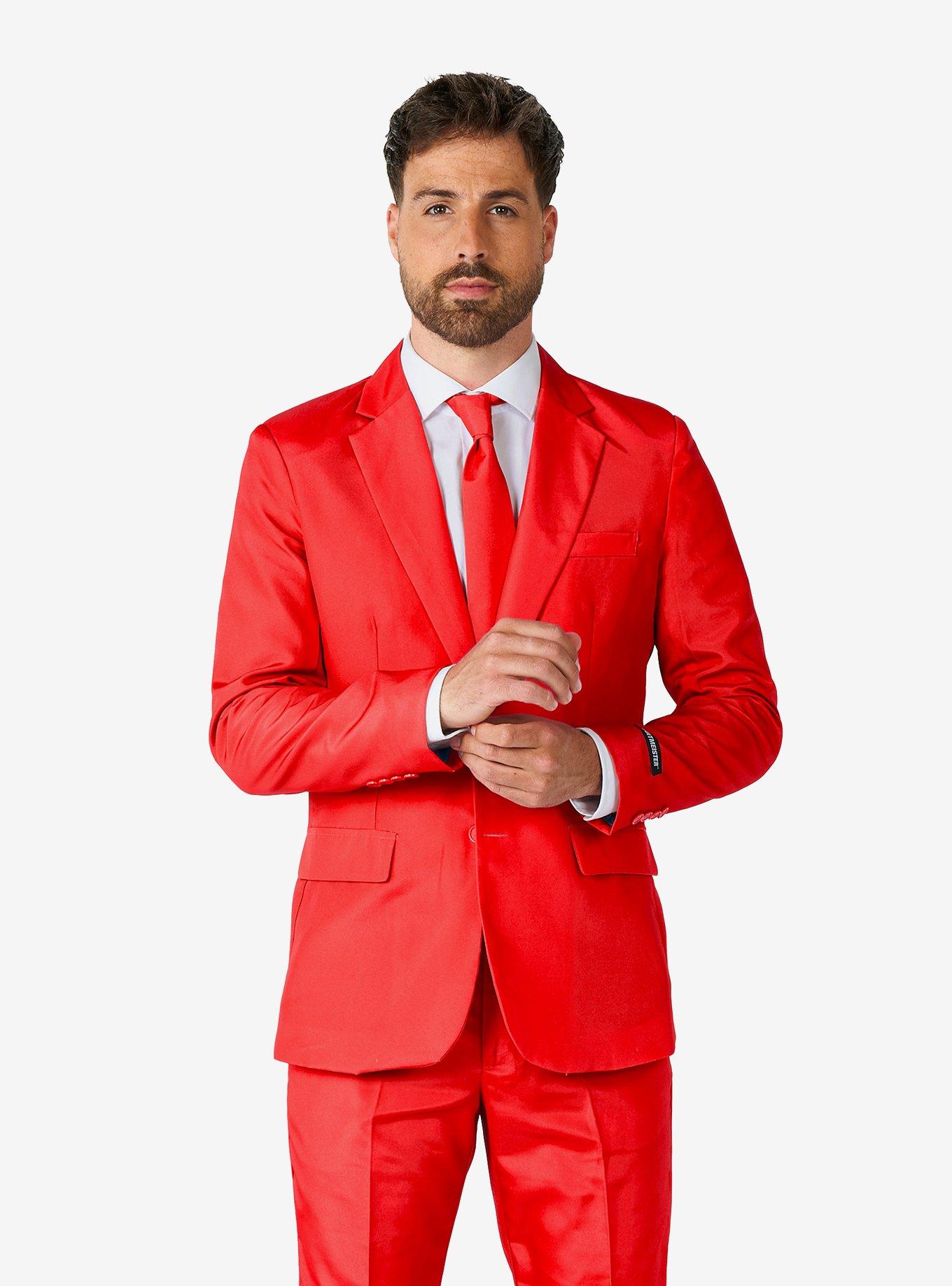 Solid Red Suit, , hi-res