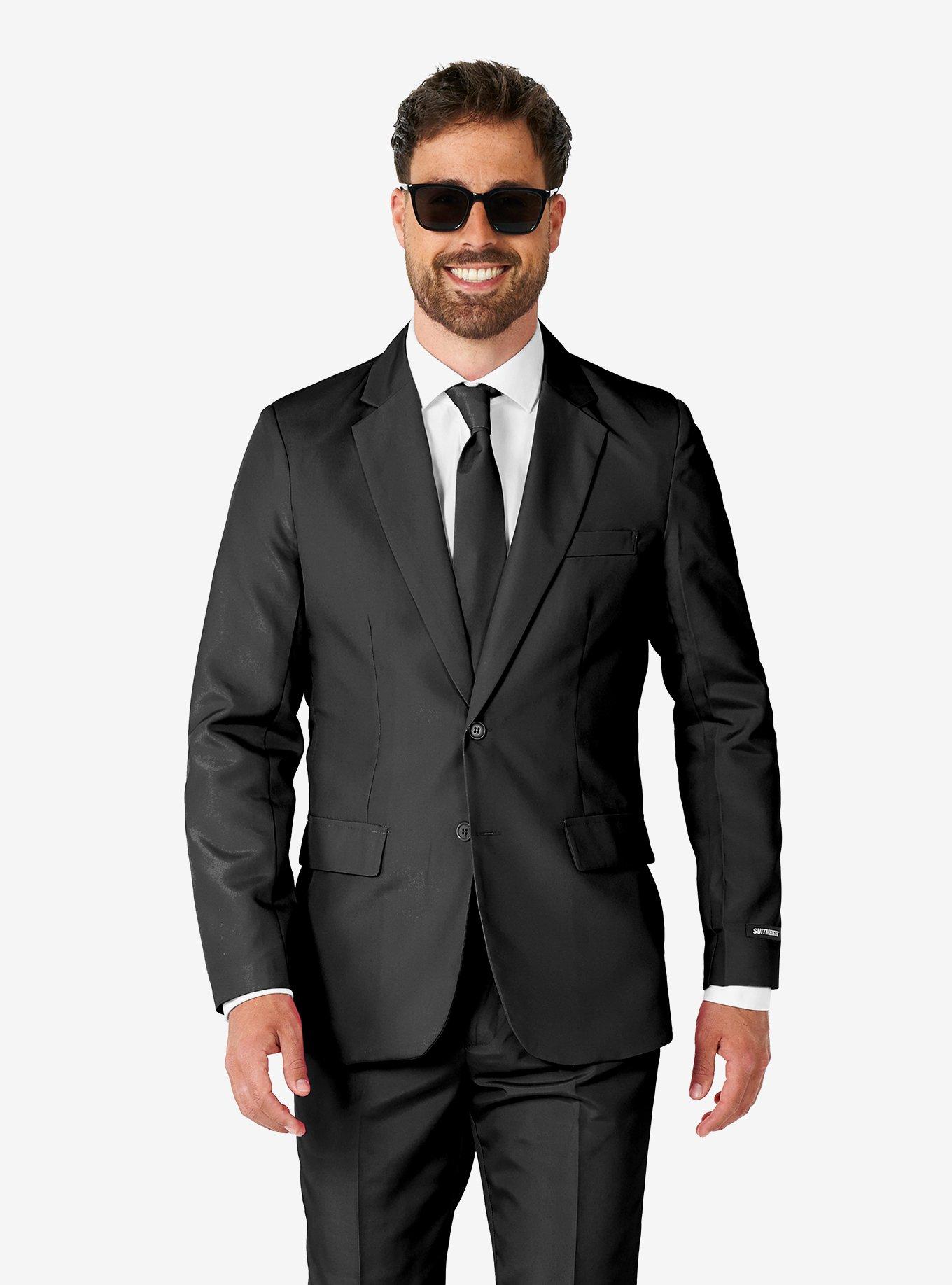 Solid Black Suit, BLACK, hi-res