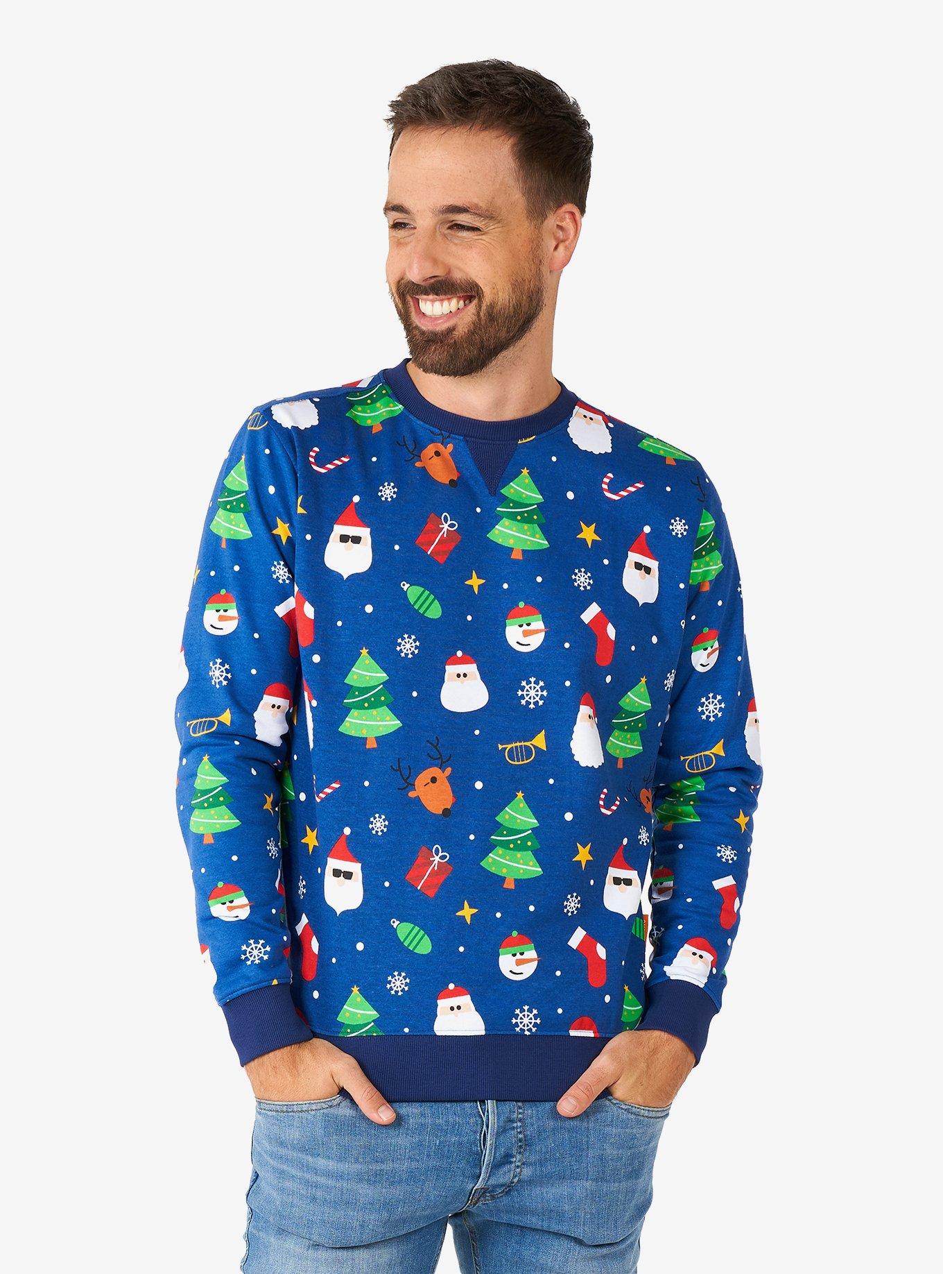 Festivity Blue Sweater, , hi-res